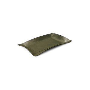 Jack Valet Rectangular Tray - Large/Leather A (Calfskin Napp Loden Green F02)