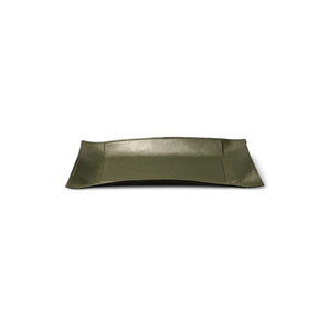 Jack Valet Rectangular Tray - Large/Leather A (Calfskin Napp Loden Green F02)