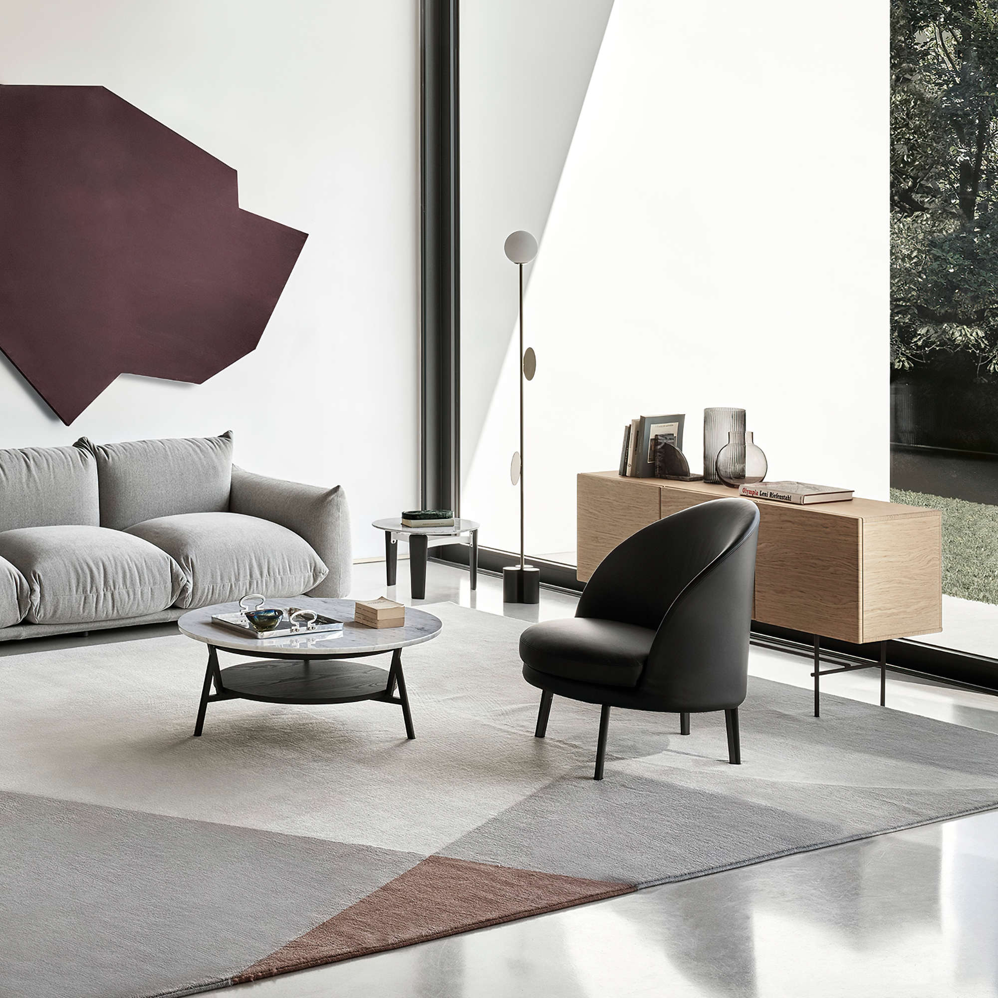 Jules 3116 Armchair - Wenge / Black Metal / Fabric T5 (Divina MD 733)-7