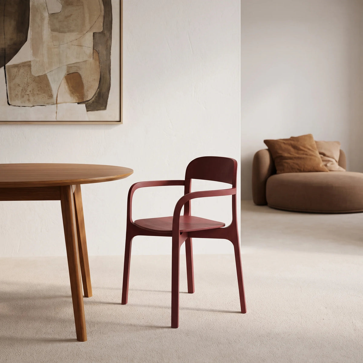 Contorna 05C0N13 Dining Chair - Ruby Red