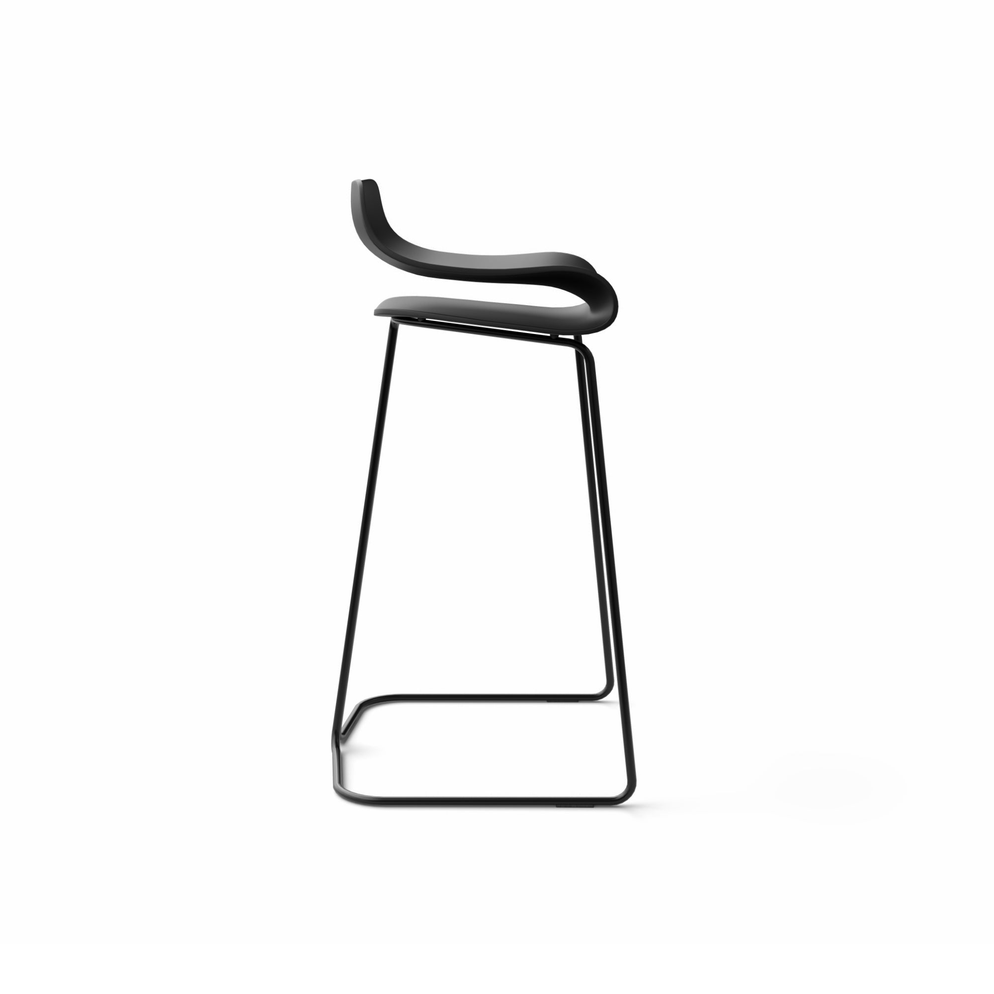 BCN 05BCN12/BIB Counter Stool - Black/Black PP 03-3