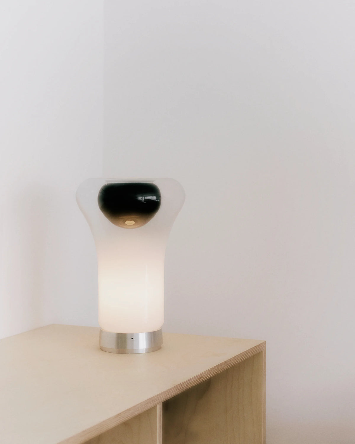 Saffo Table Lamp - Steel/Mouth-Blown Glass-3