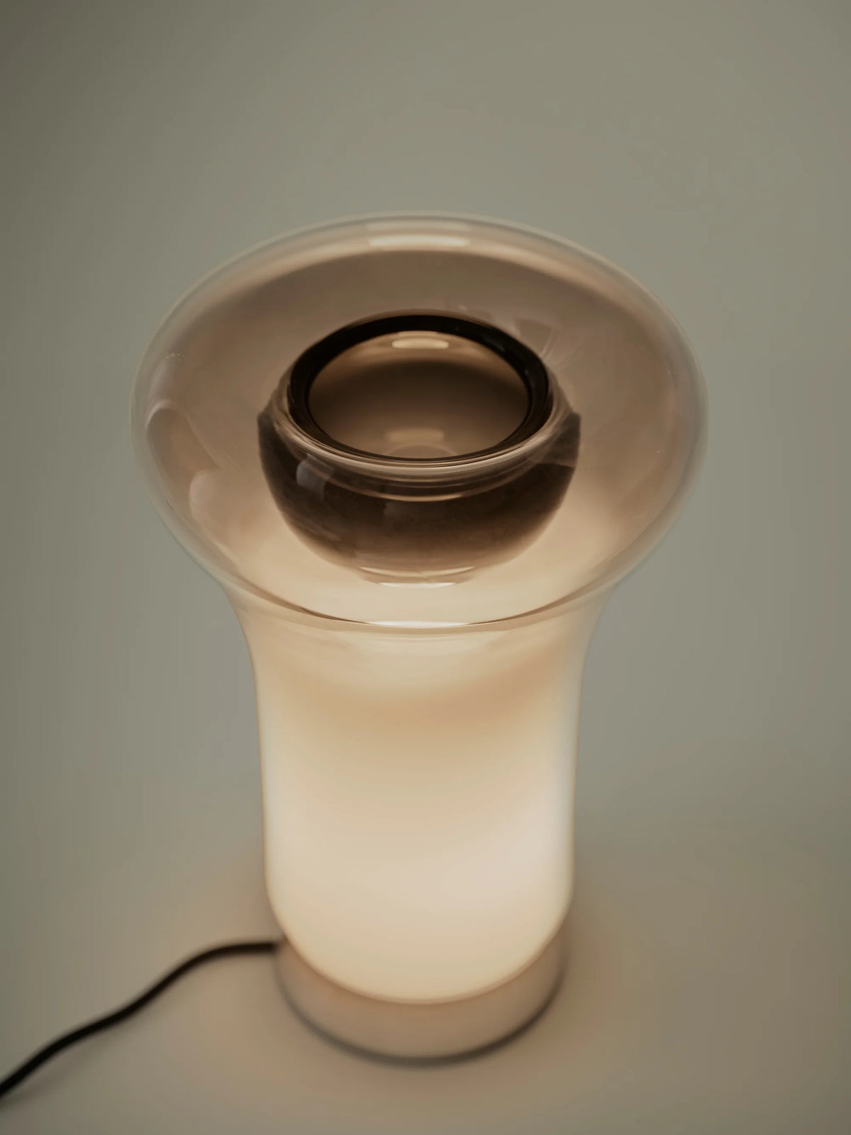Saffo Table Lamp - Steel/Mouth-Blown Glass-4