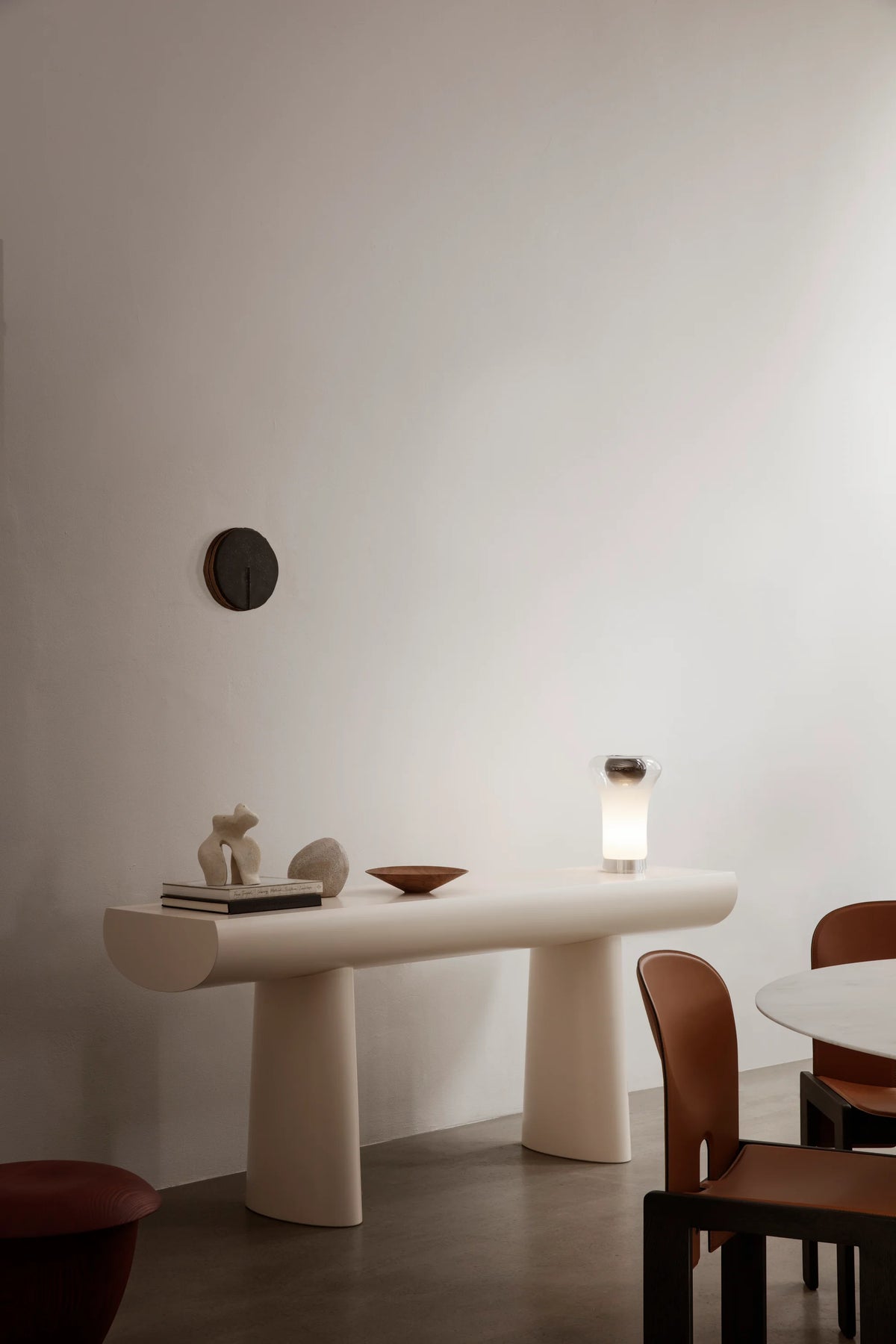 Saffo Table Lamp - Steel/Mouth-Blown Glass-14