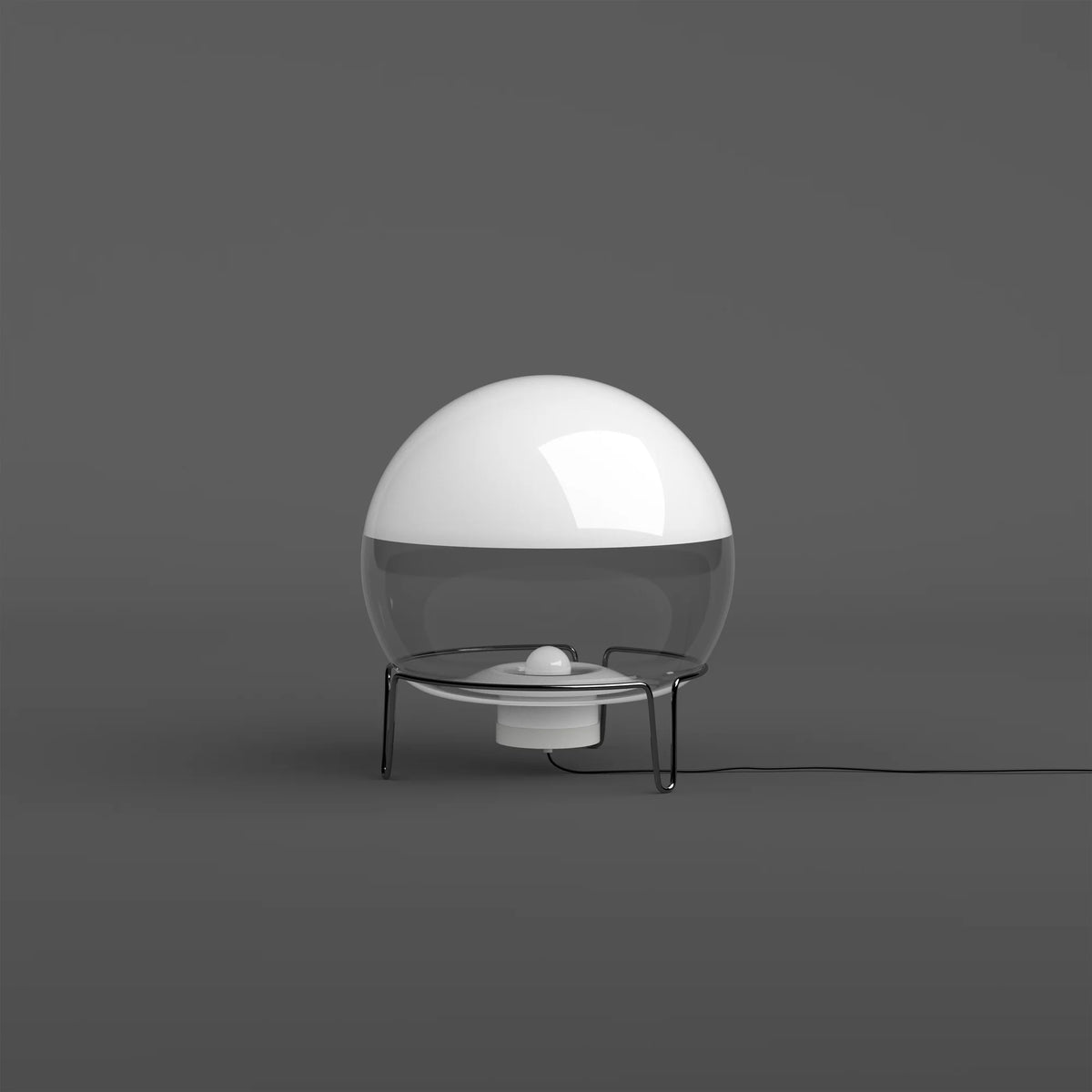Sfera Table Lamp - Steel/Mouth-Blown Glass-6