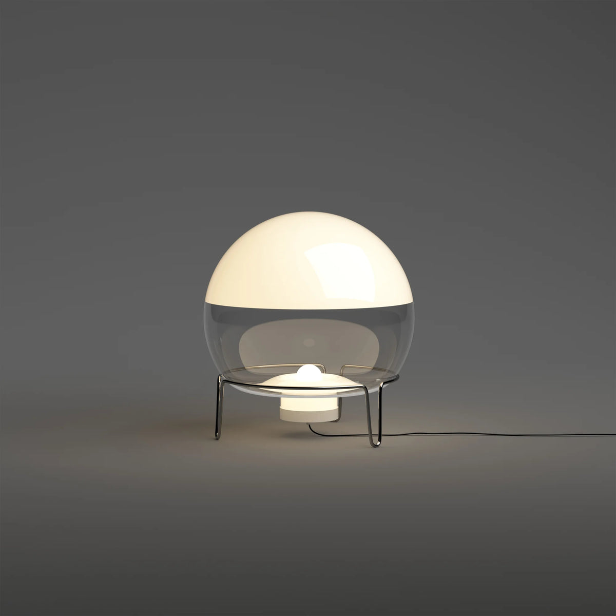 Sfera Table Lamp - Steel/Mouth-Blown Glass