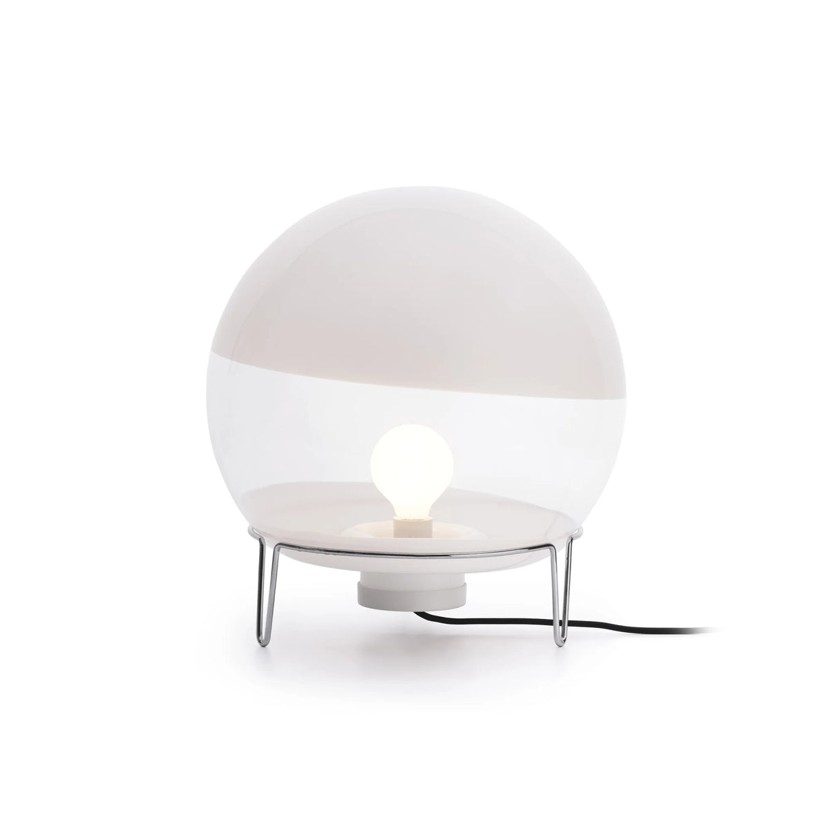 Sfera Table Lamp - Steel/Mouth-Blown Glass