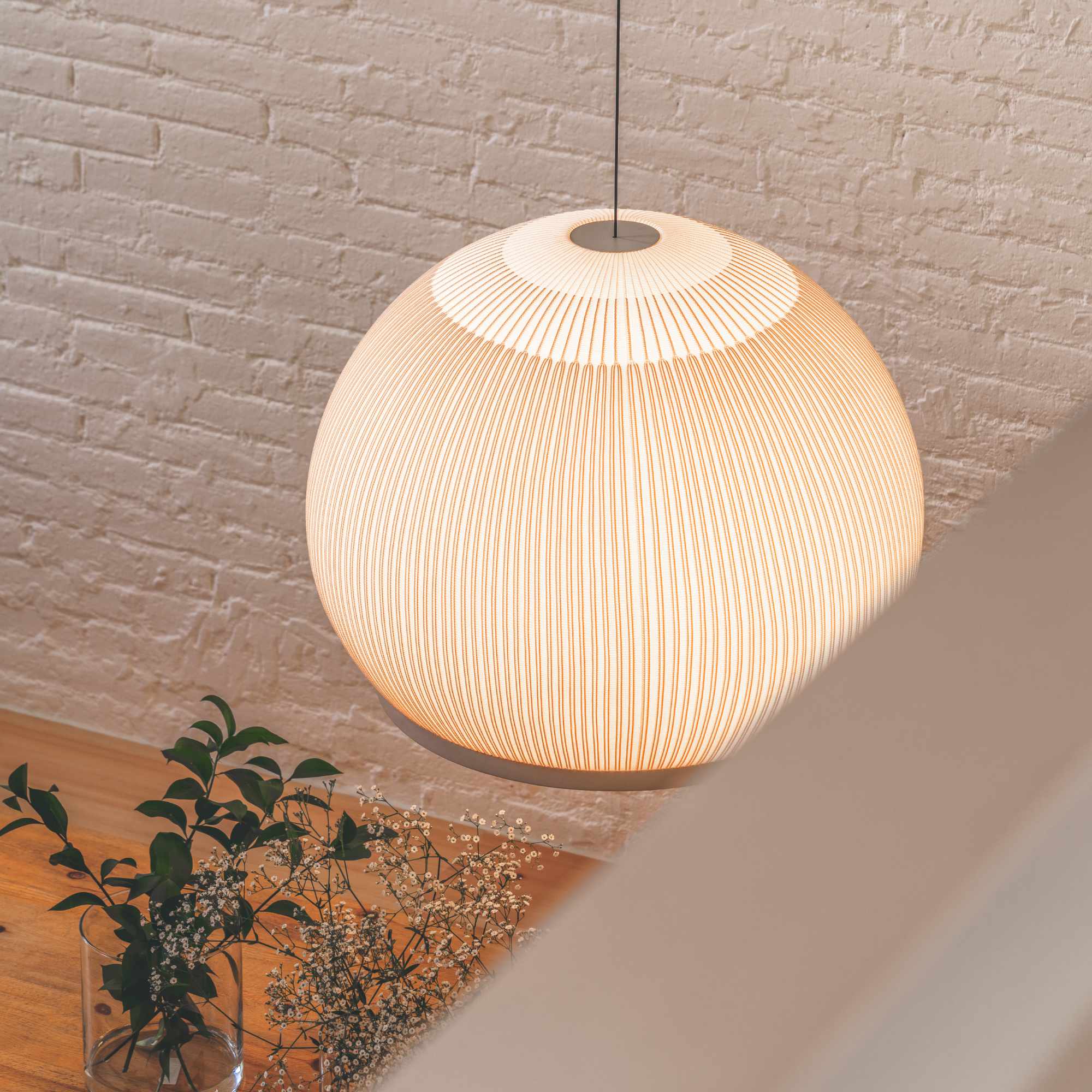 Knit 7475 Pendant Lamp - Beige M1