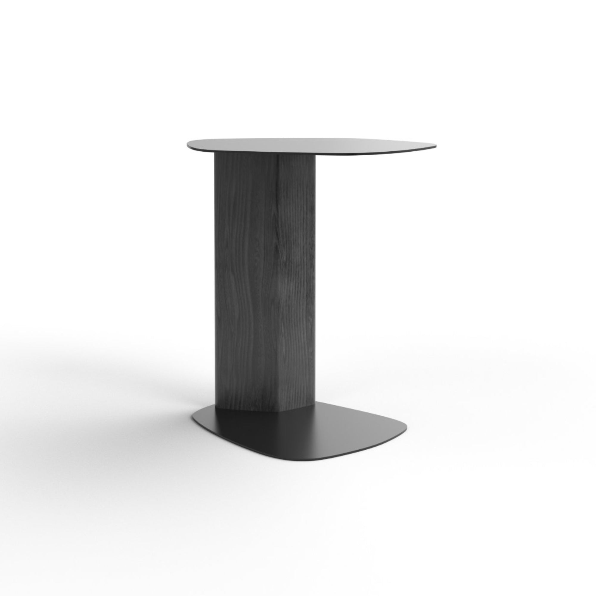 Keisho 1110 Side Table - Graphite Stained Ash/Pitch Black-1