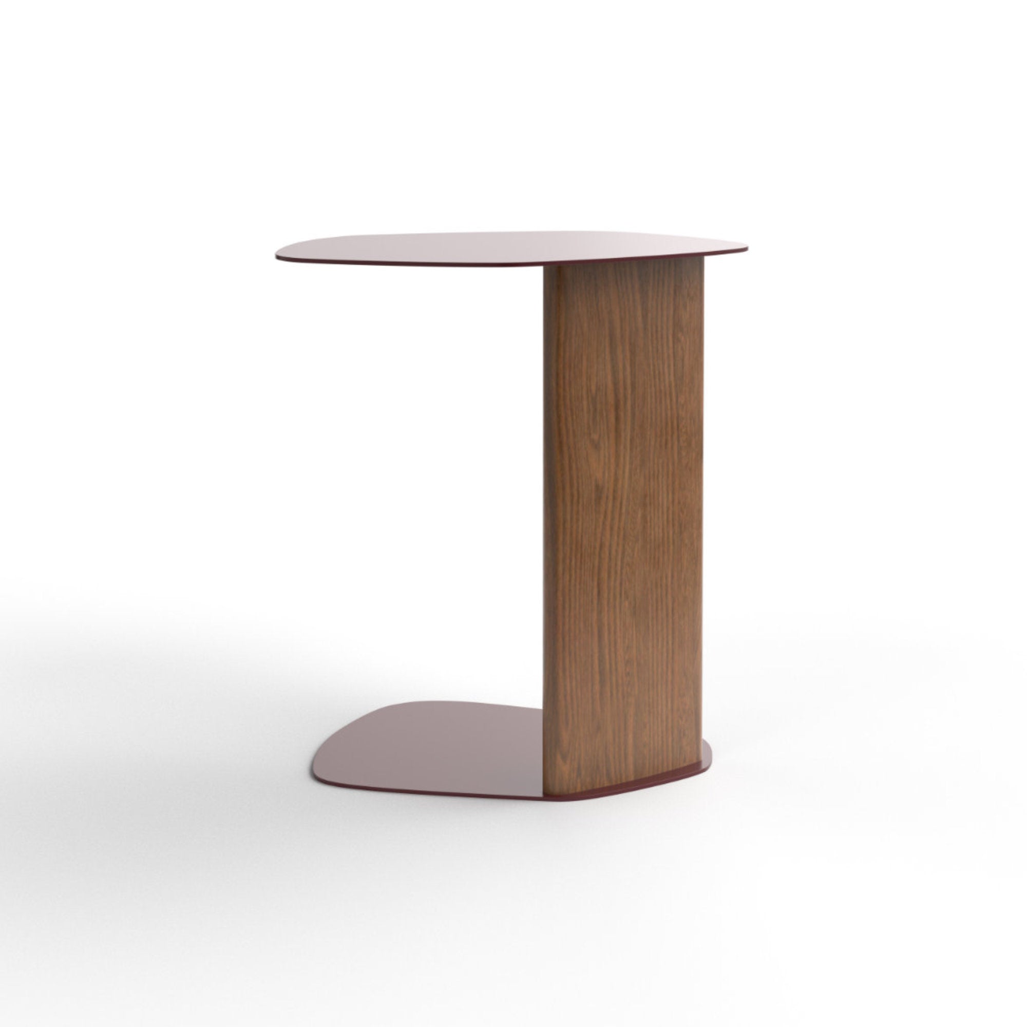 Keisho 1110 Side Table - Walnut Stained Ash/Chocolate-3
