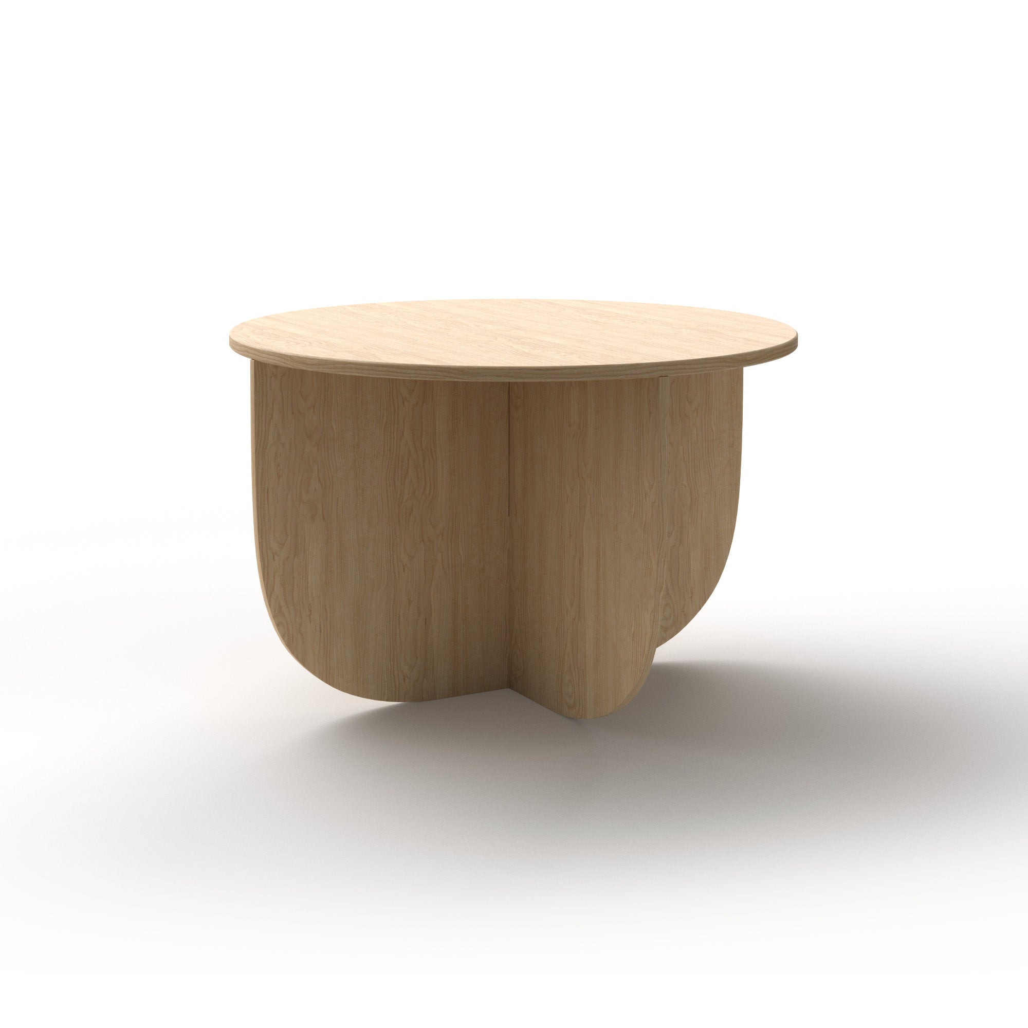 Mil 9095 Side Table - Natural Brushed Oak-1