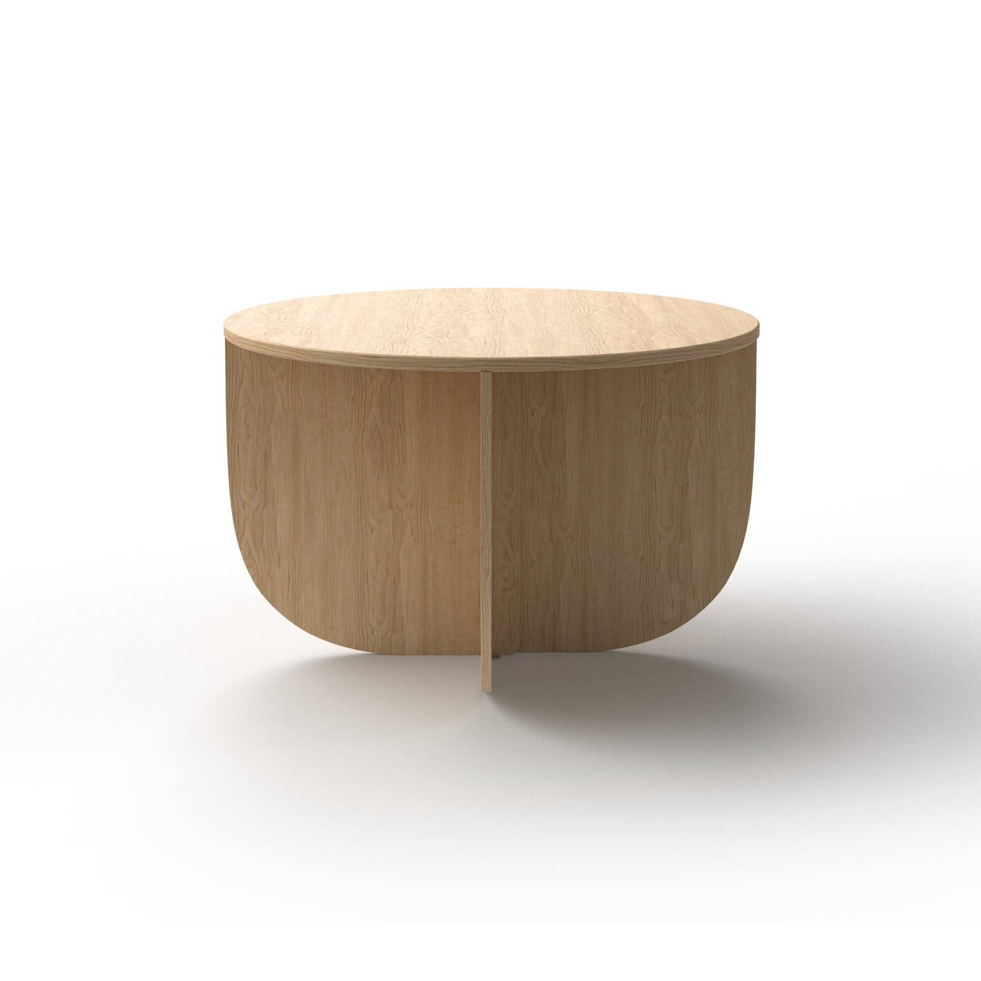 Mil 9095 Side Table - Natural Brushed Oak-3