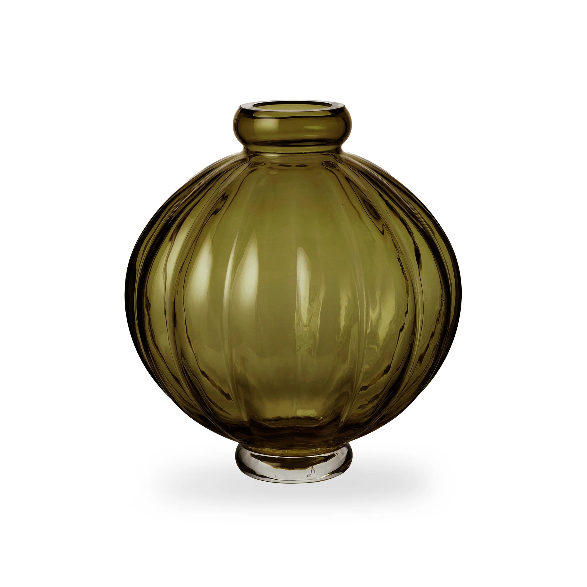Balloon 01 Glass Vase - Olive-1