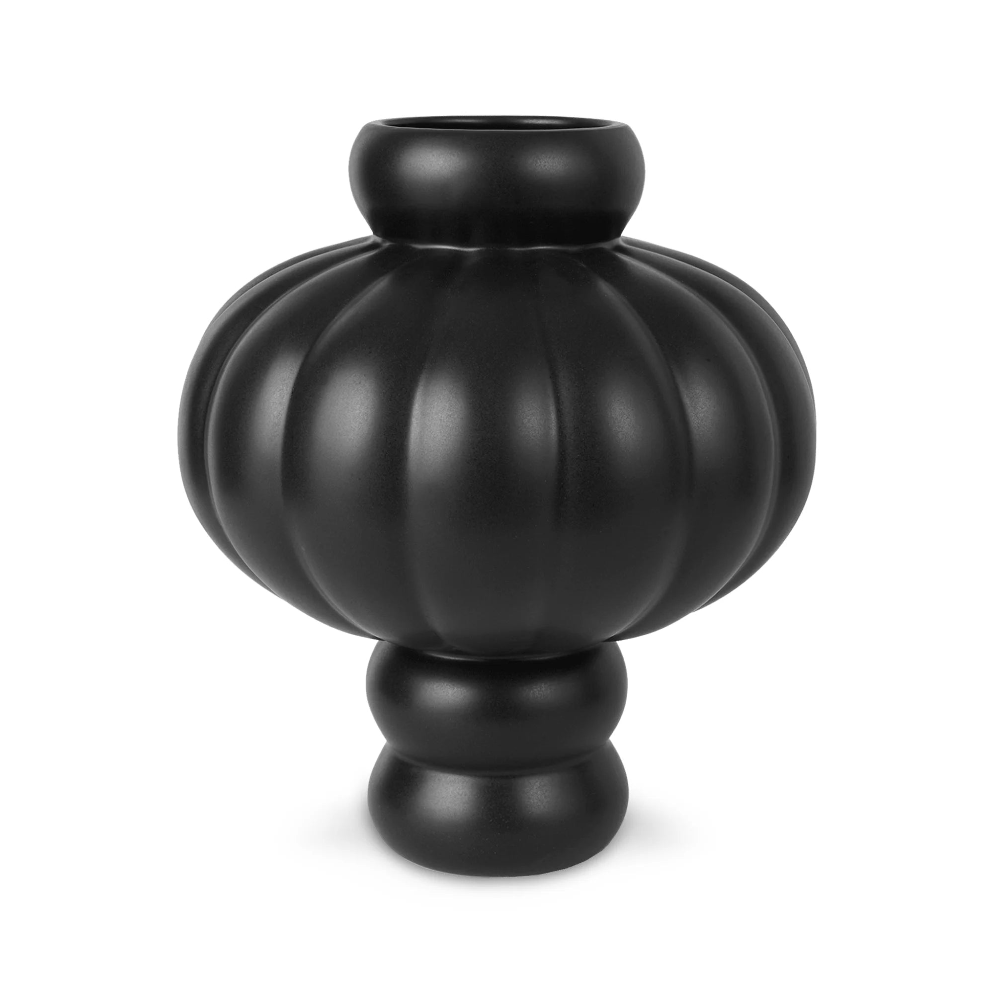 Balloon 03 Ceramic Vase - Ink Black-1