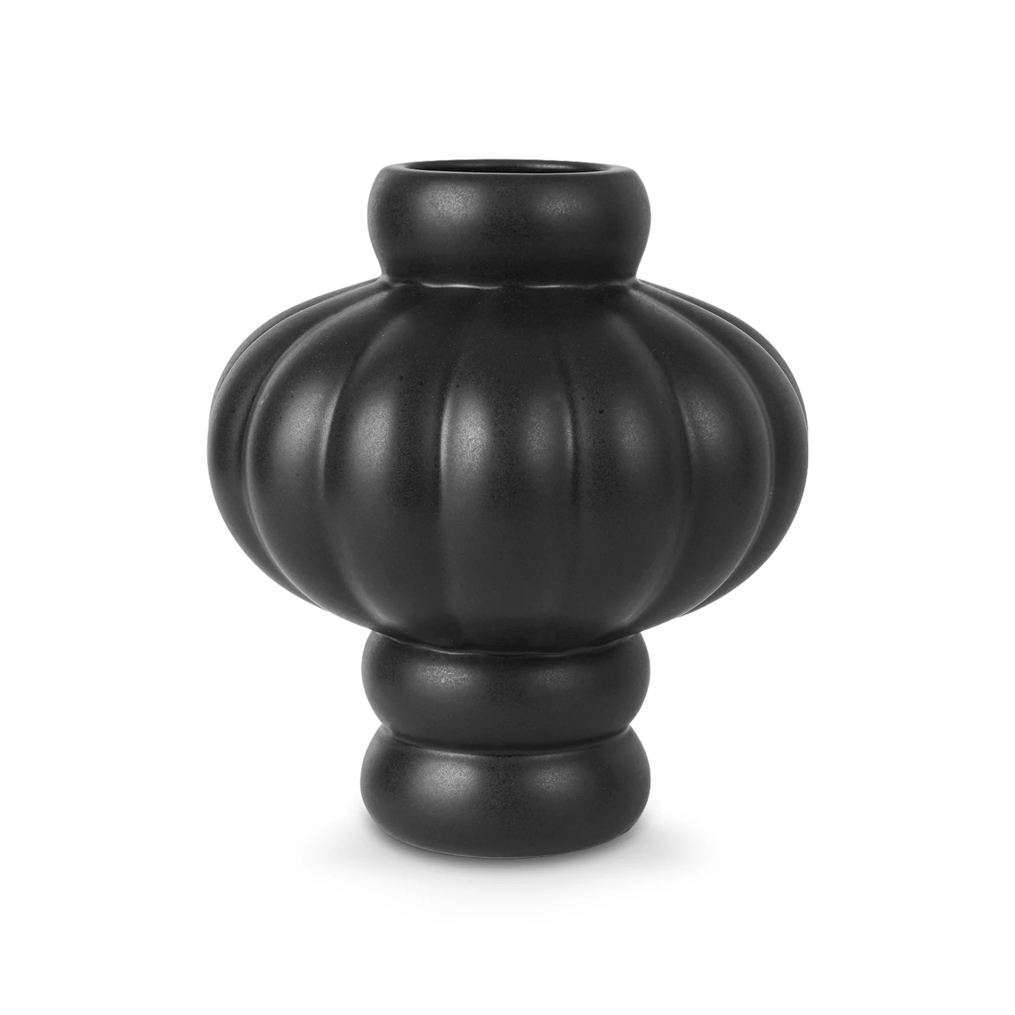 Balloon 08 Ceramic Vase - Ink Black-1