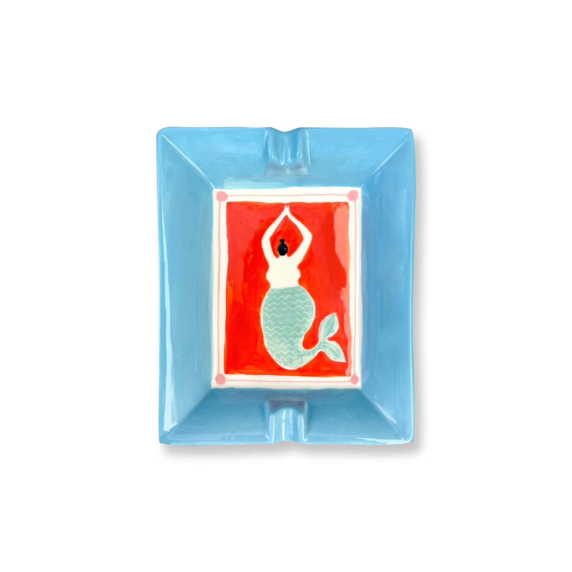 Mermaid Ashtray - Turquoise-1