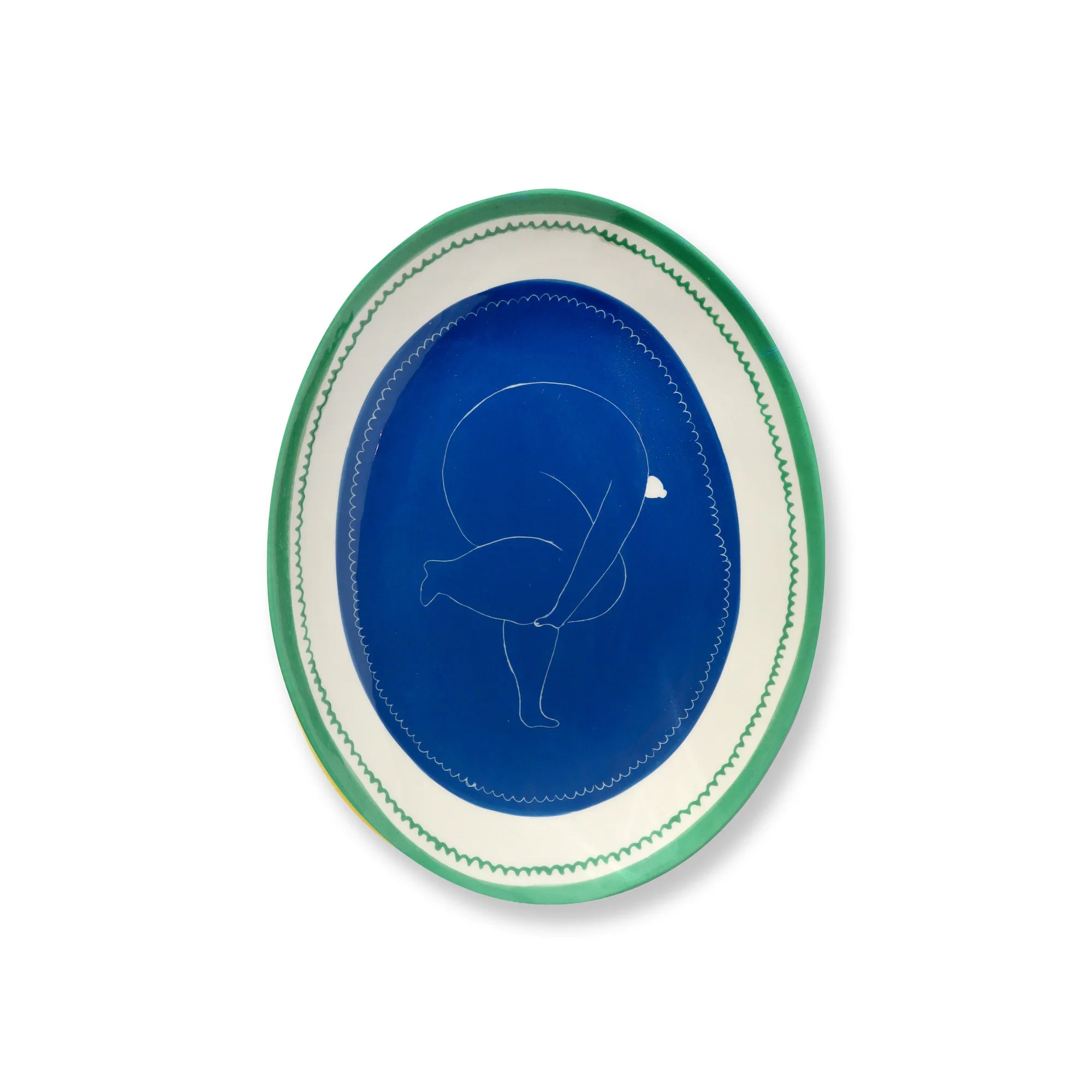 Strike A Pose Oval Plate-1