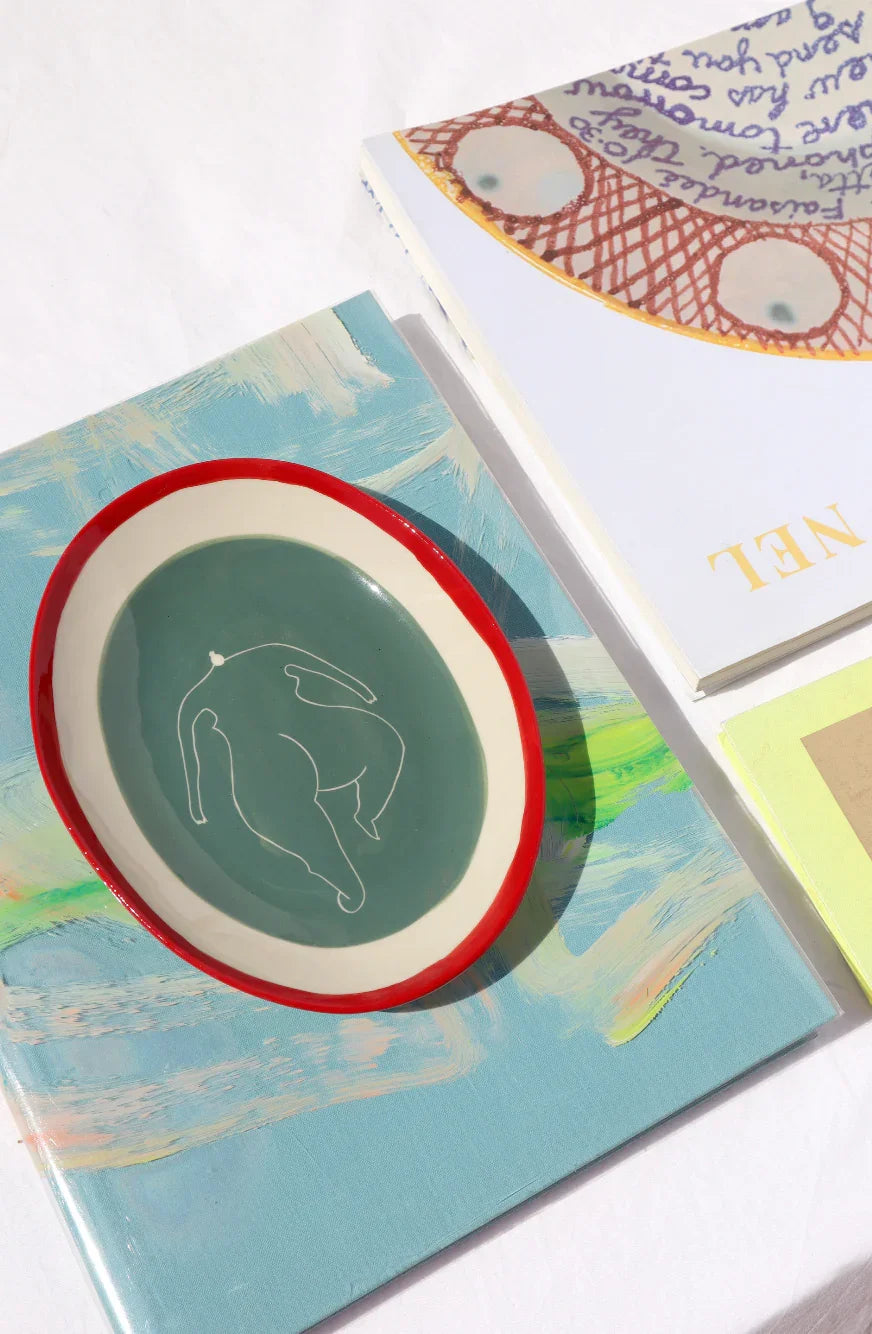 Friday Night Oval Plate - Green-2