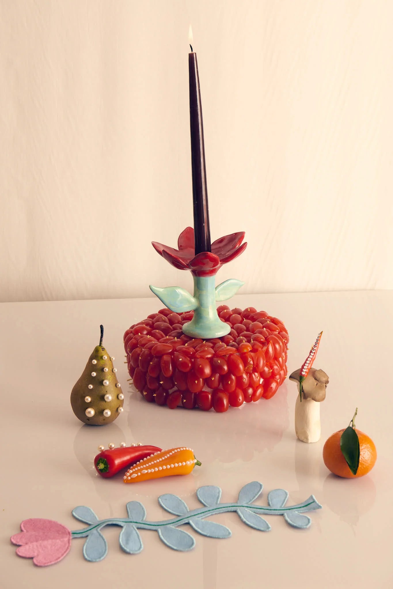 Irina Candleholder - Red-2