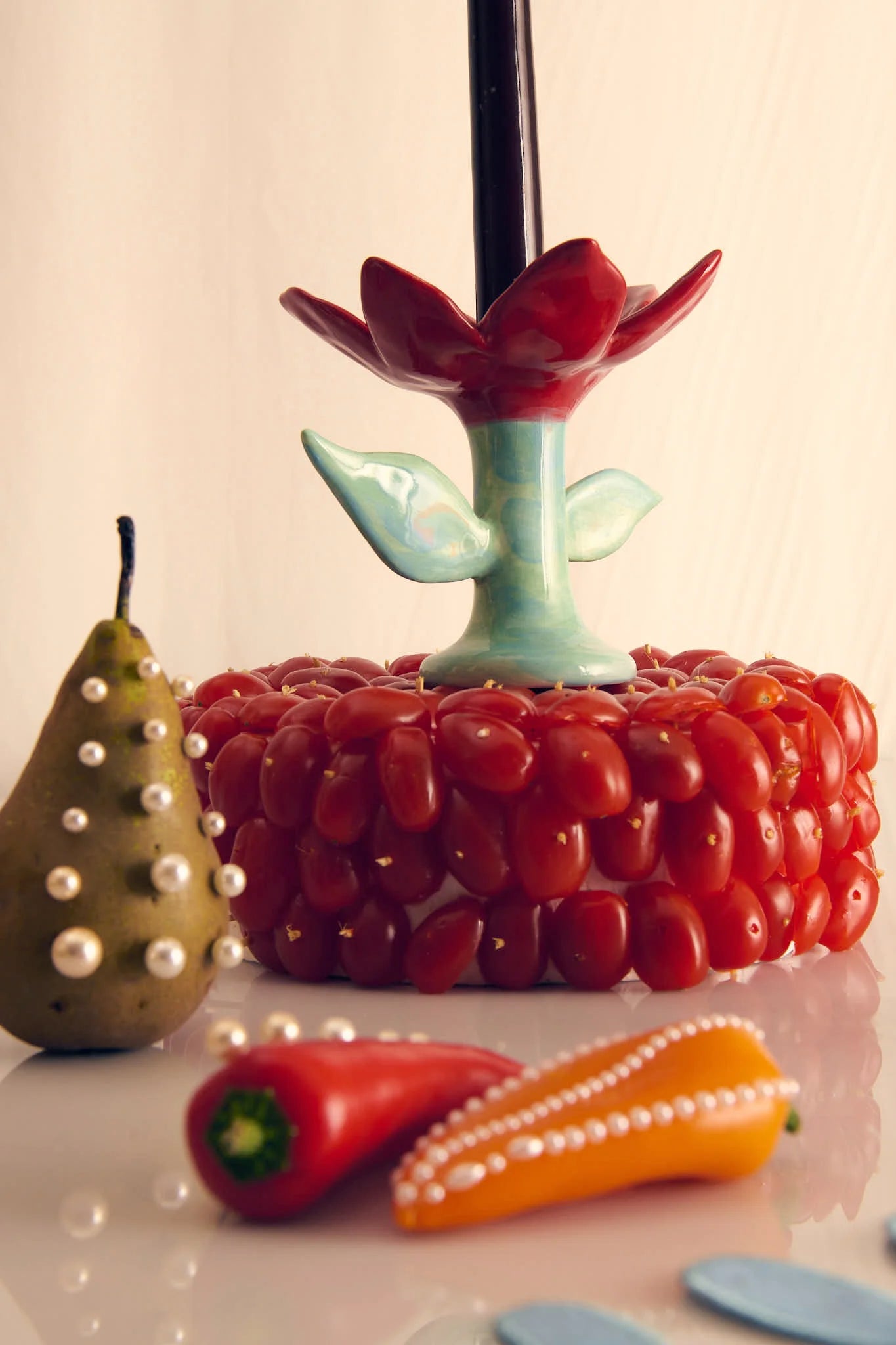 Irina Candleholder - Red-3