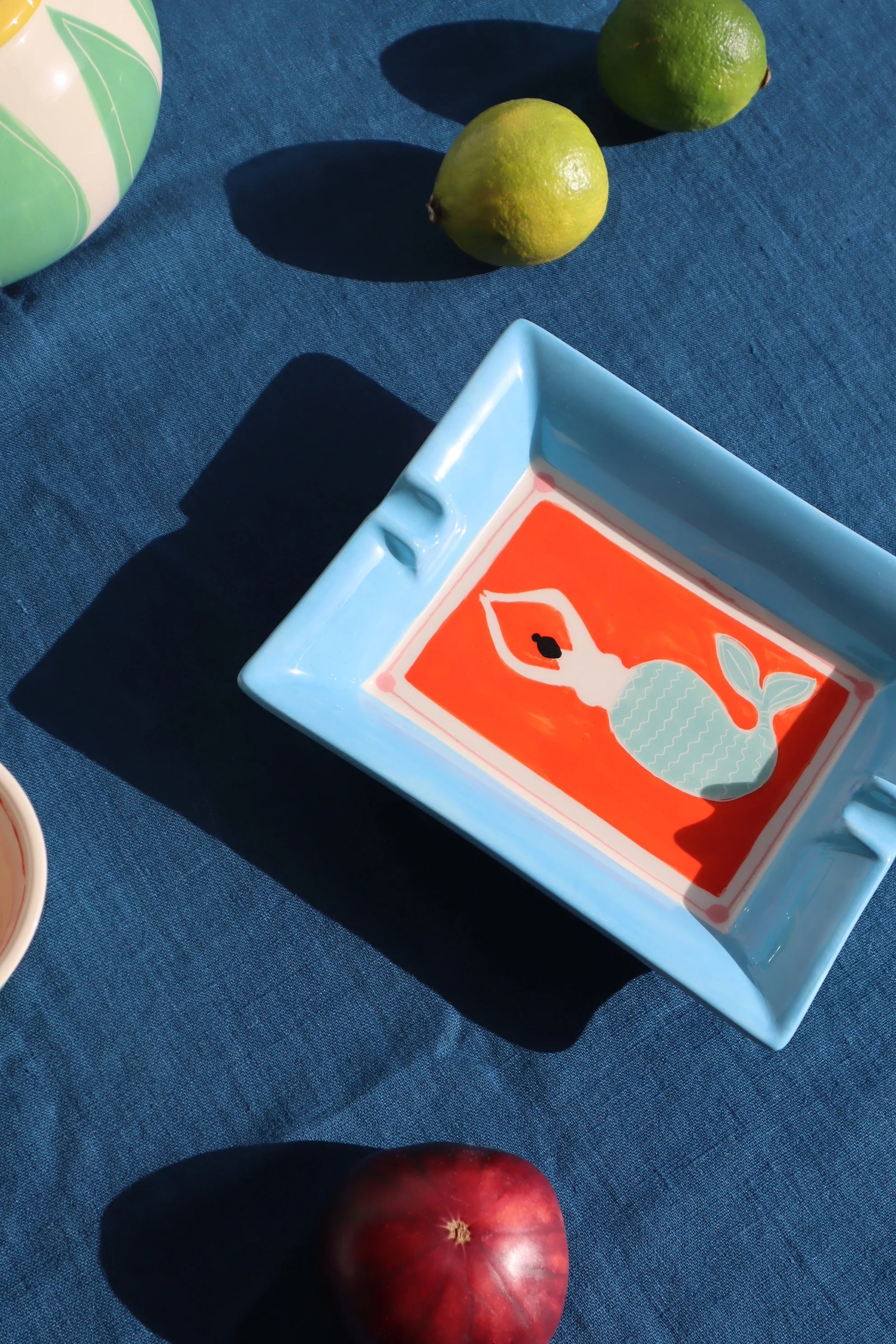 Mermaid Ashtray - Turquoise-2
