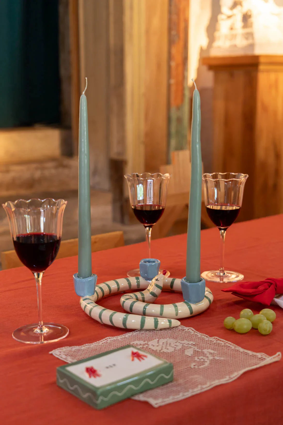 Sneaky Stripes Candleholder-2