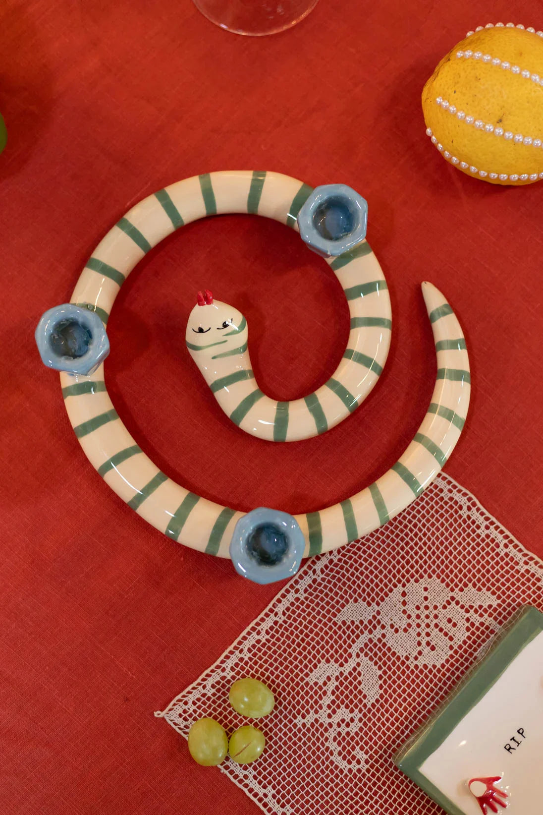 Sneaky Stripes Candleholder-3