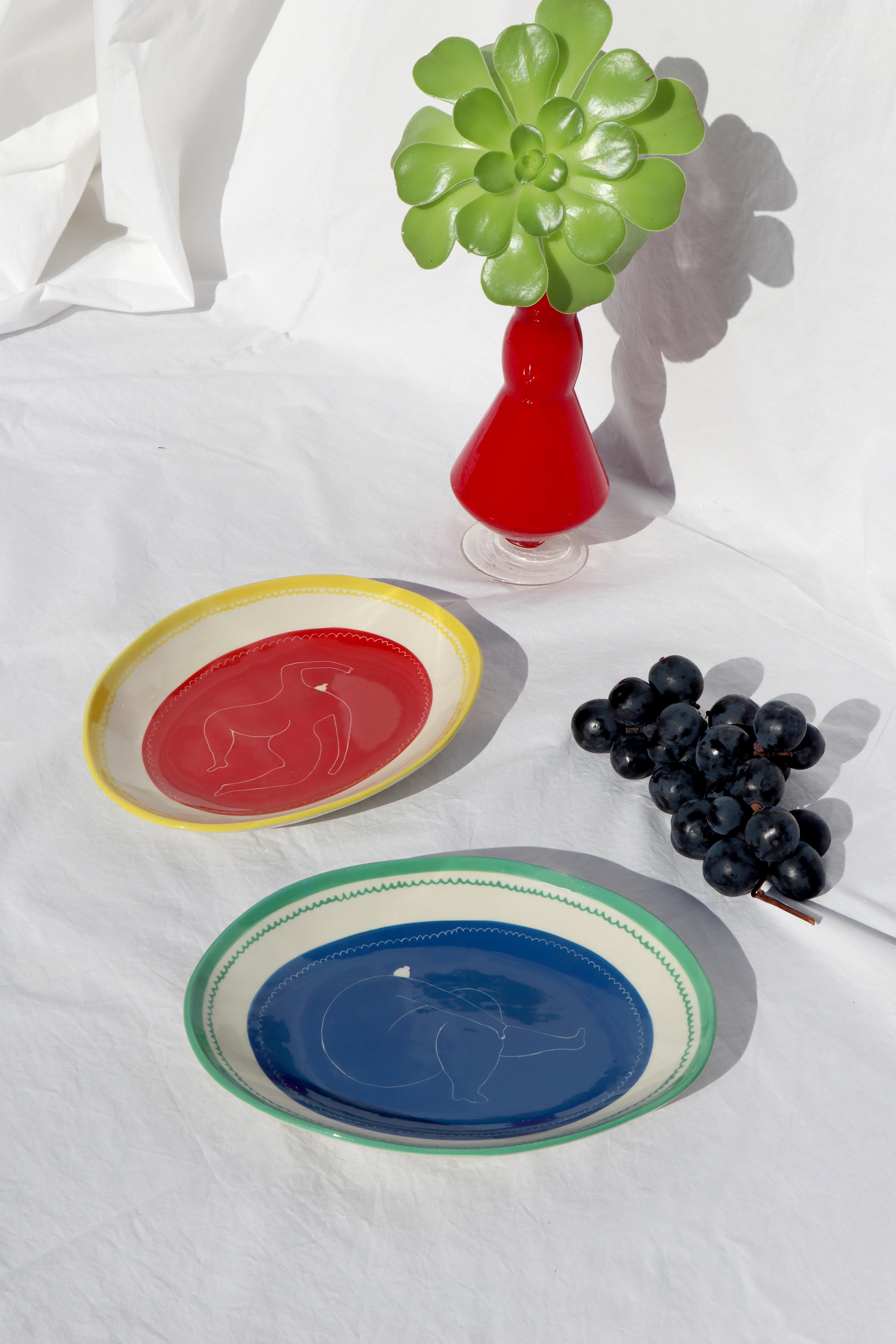 Strike A Pose Oval Plate-2