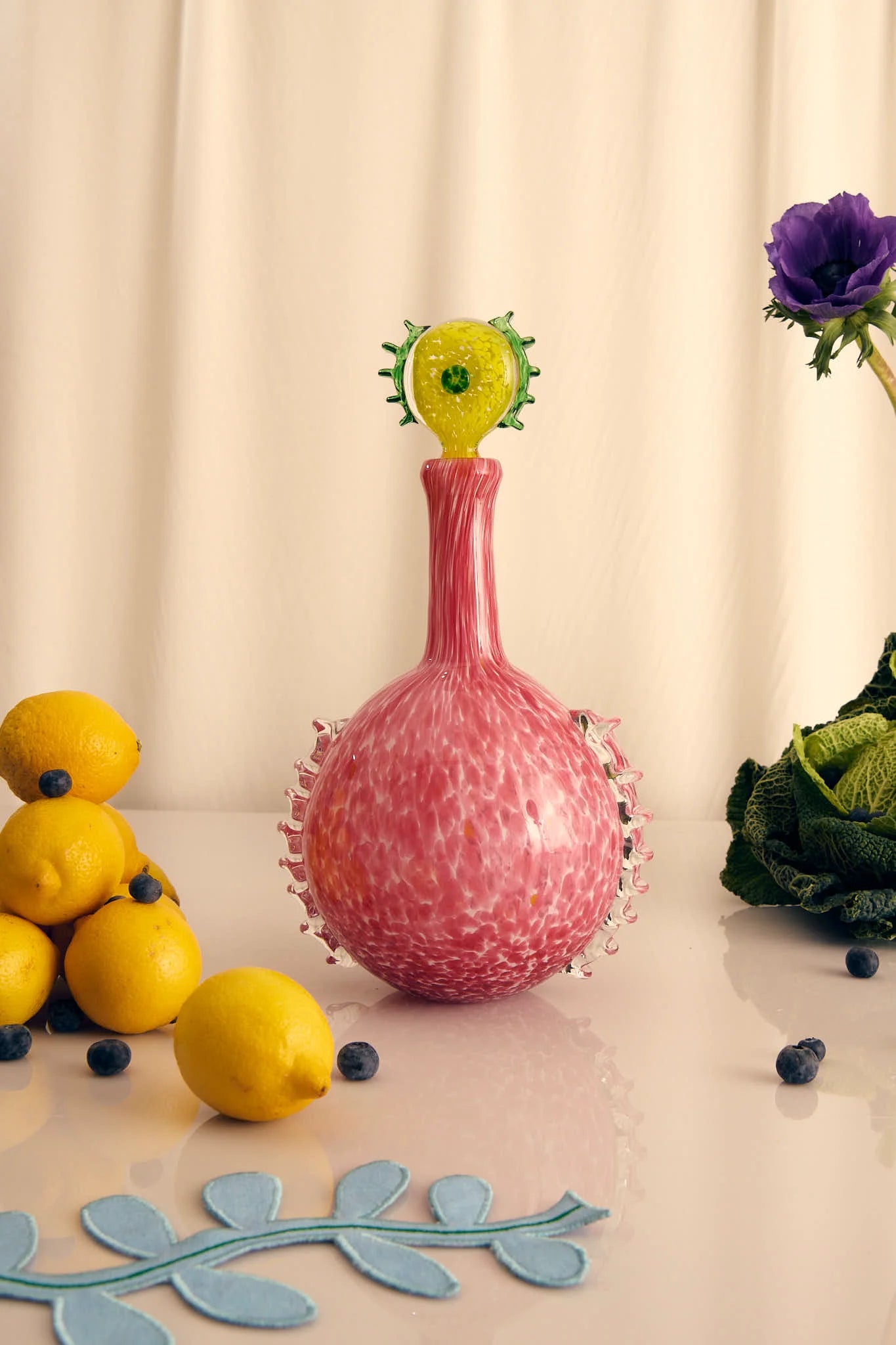 Sunshine Glass Carafe - Pink-2