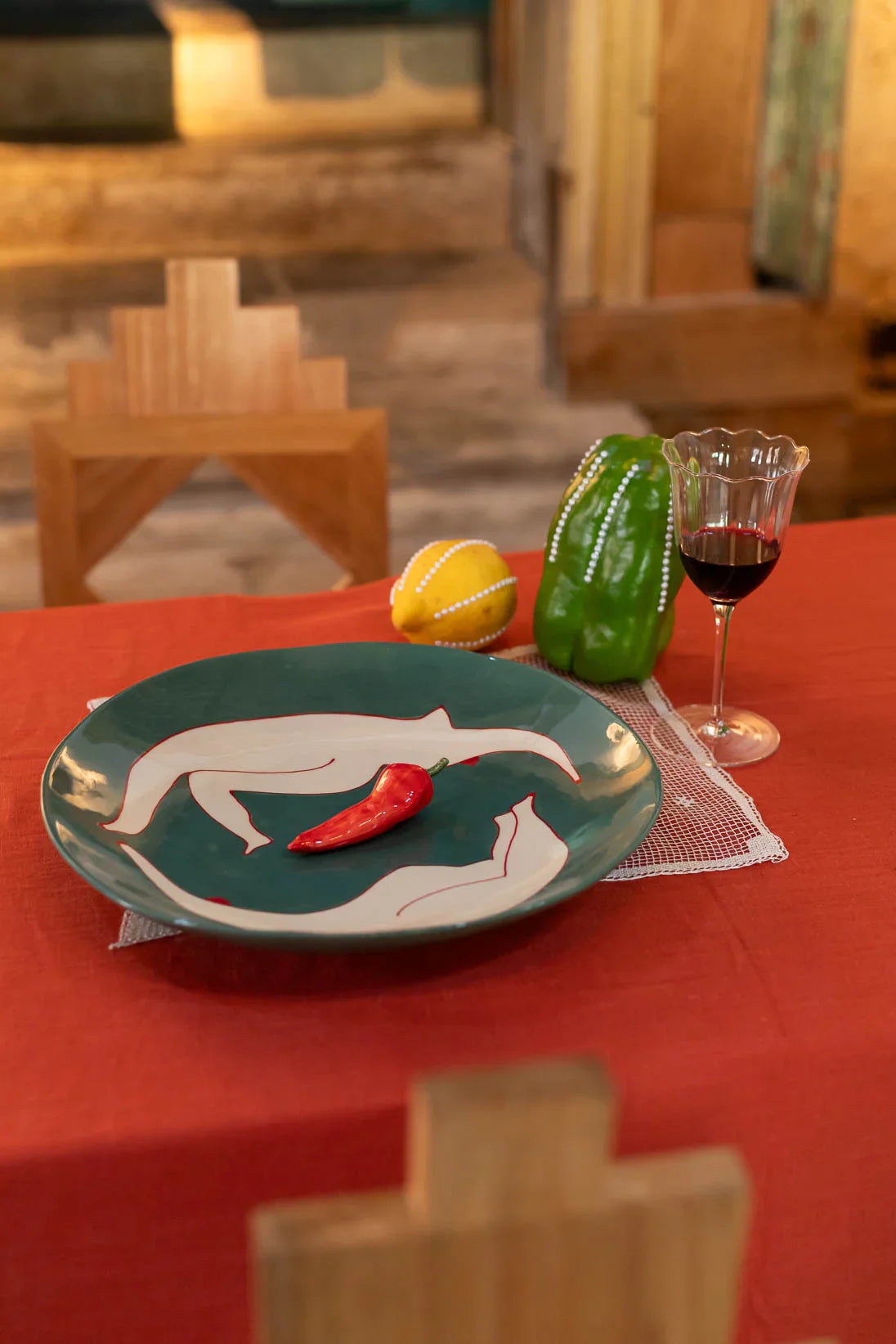 Swimmers Fruit Platter - Khaki-3