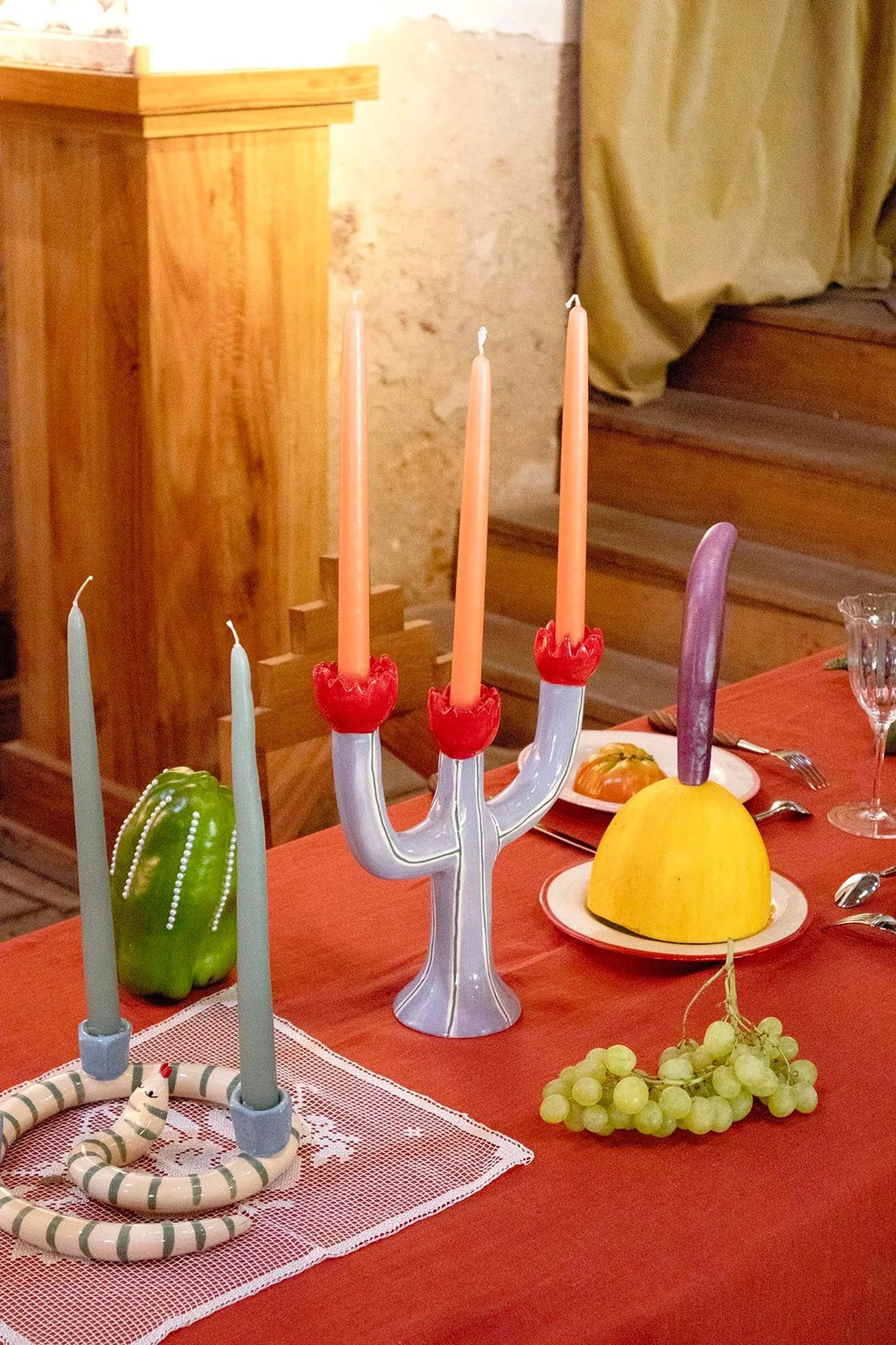 Tulip Candleholder - Lilac-2