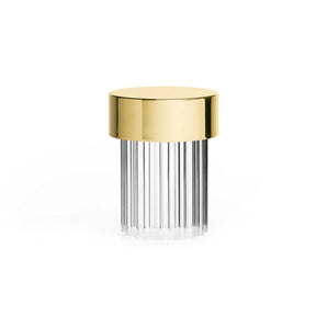 Last Order Fluted Portable Table Lamp - Polished Brass