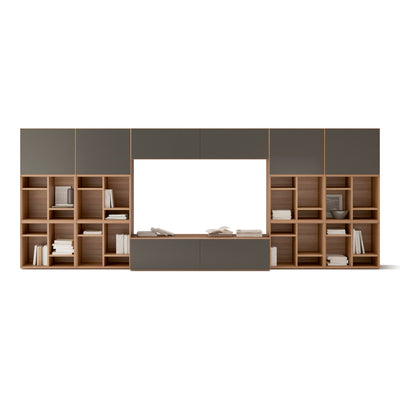 Lauki 65-1 TV Unit - Walnut/Graphite