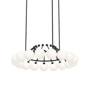 Lever Rounded Pendant Lamp - Black