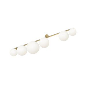 Line, Globes and Discs C05 Ceiling Lamp - Brass