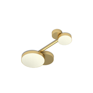 Line, Globes and Discs C08 Ceiling Lamp - Brass