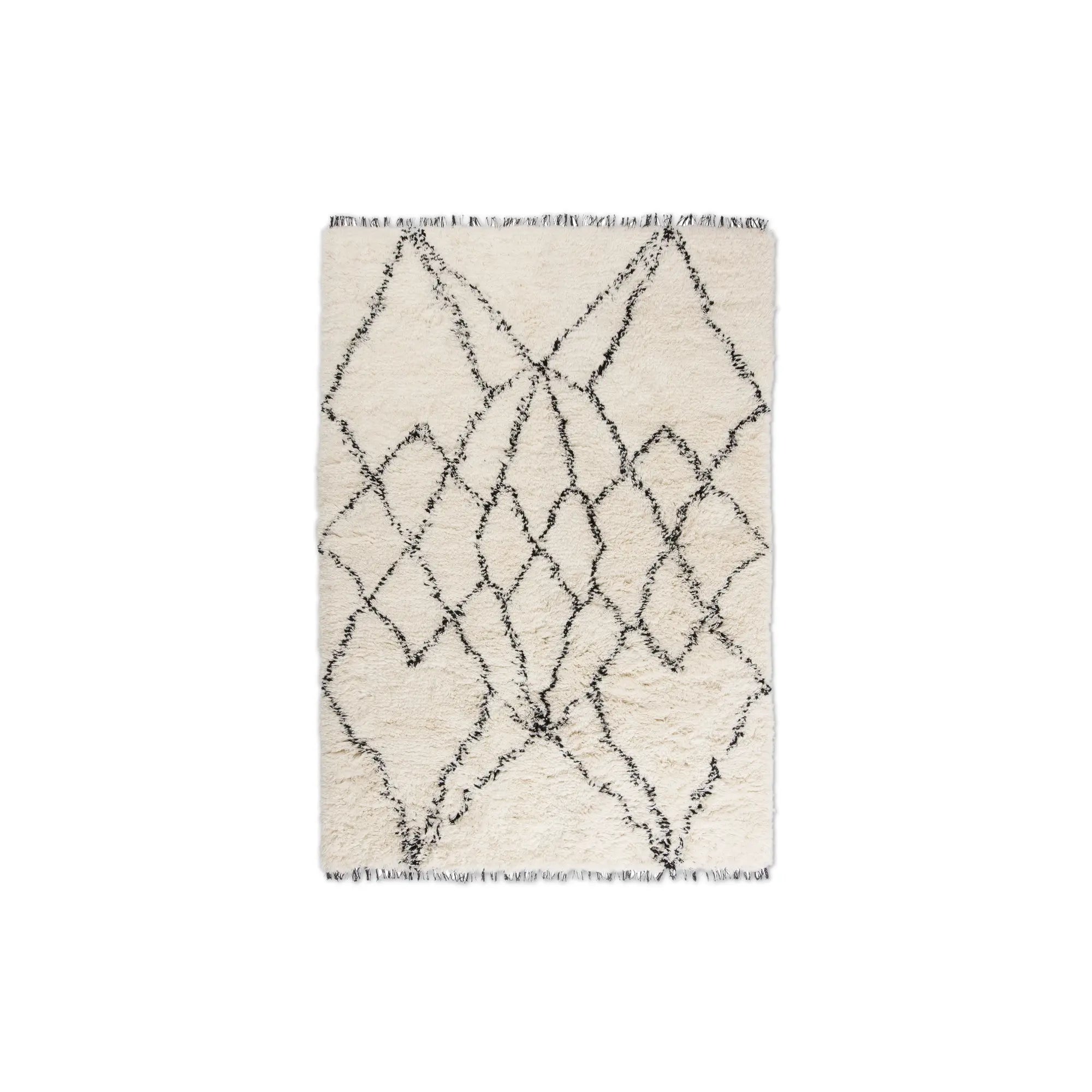 Ruffle Rug - Black - 240x170-1