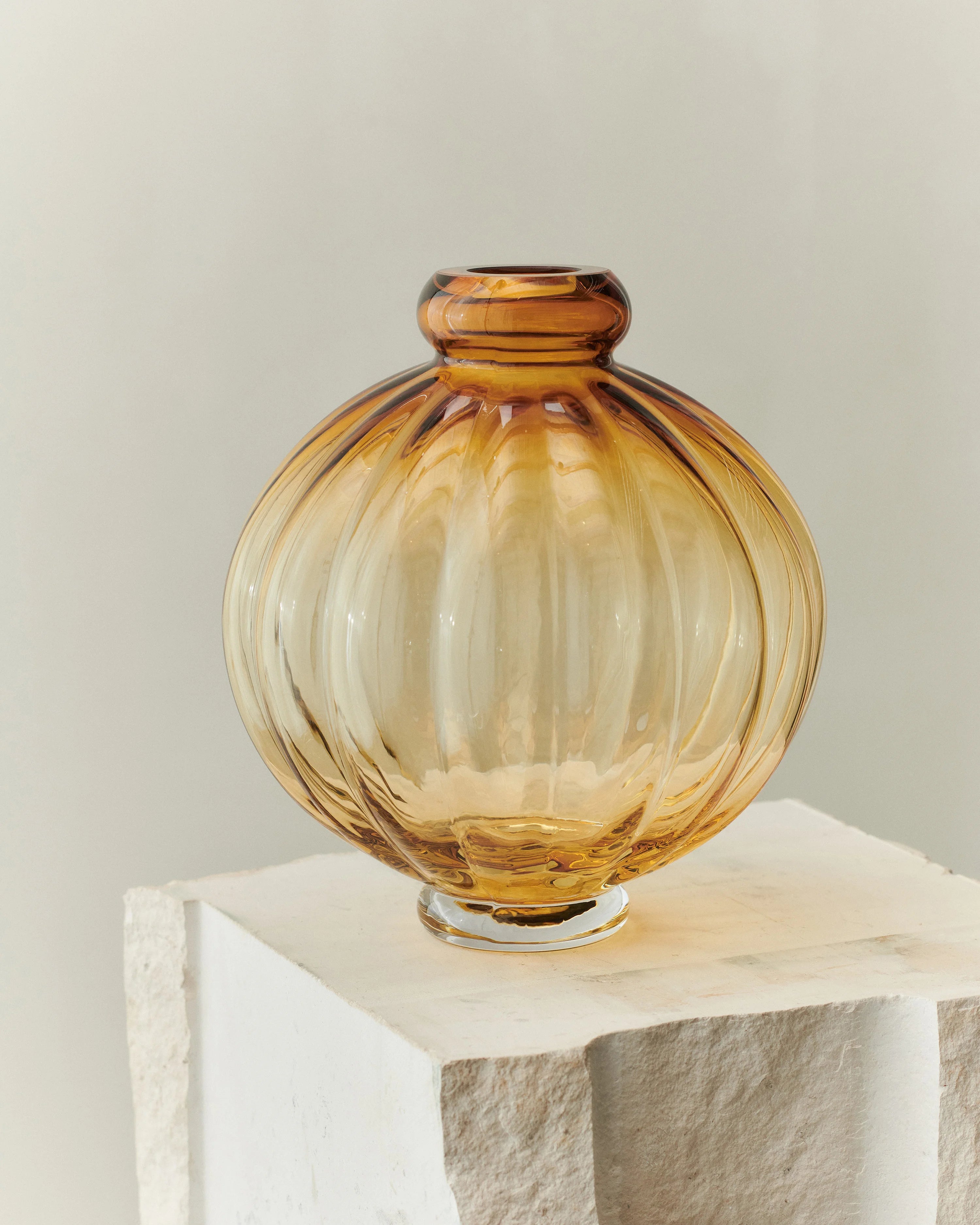 Balloon 01 Glass Vase - Amber-2