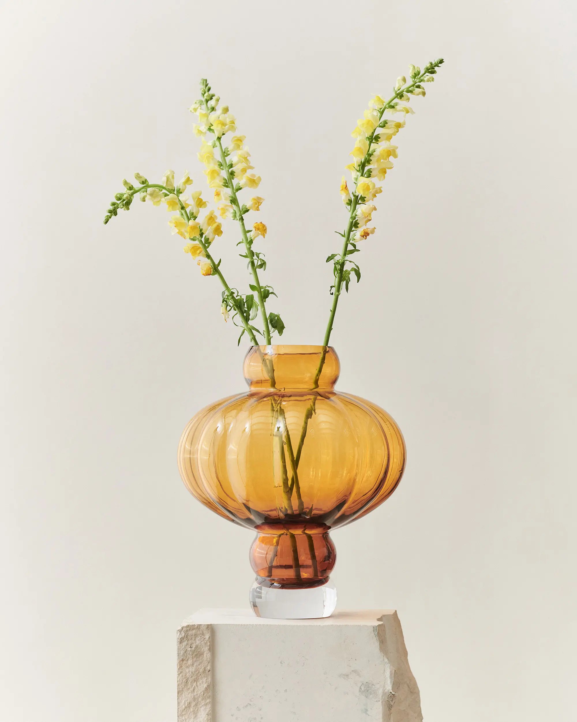 Balloon 02 Glass Vase - Amber-2