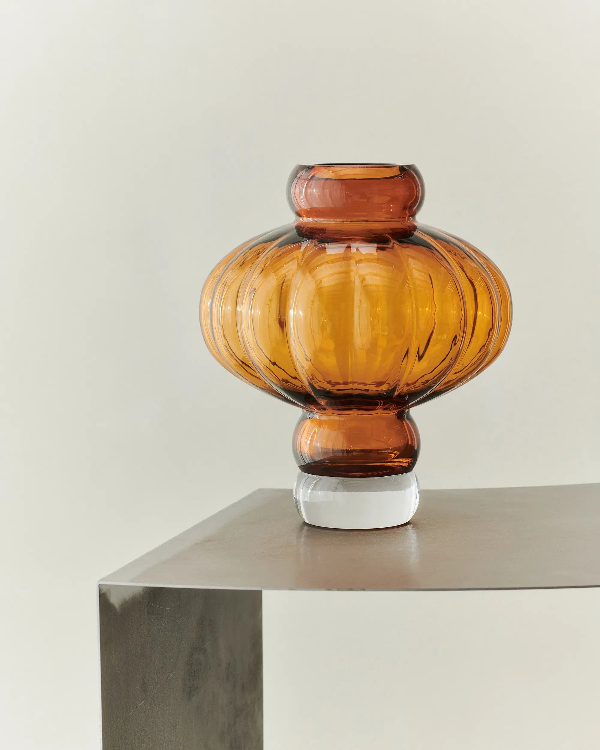 Balloon 03 Glass Vase - Amber-2