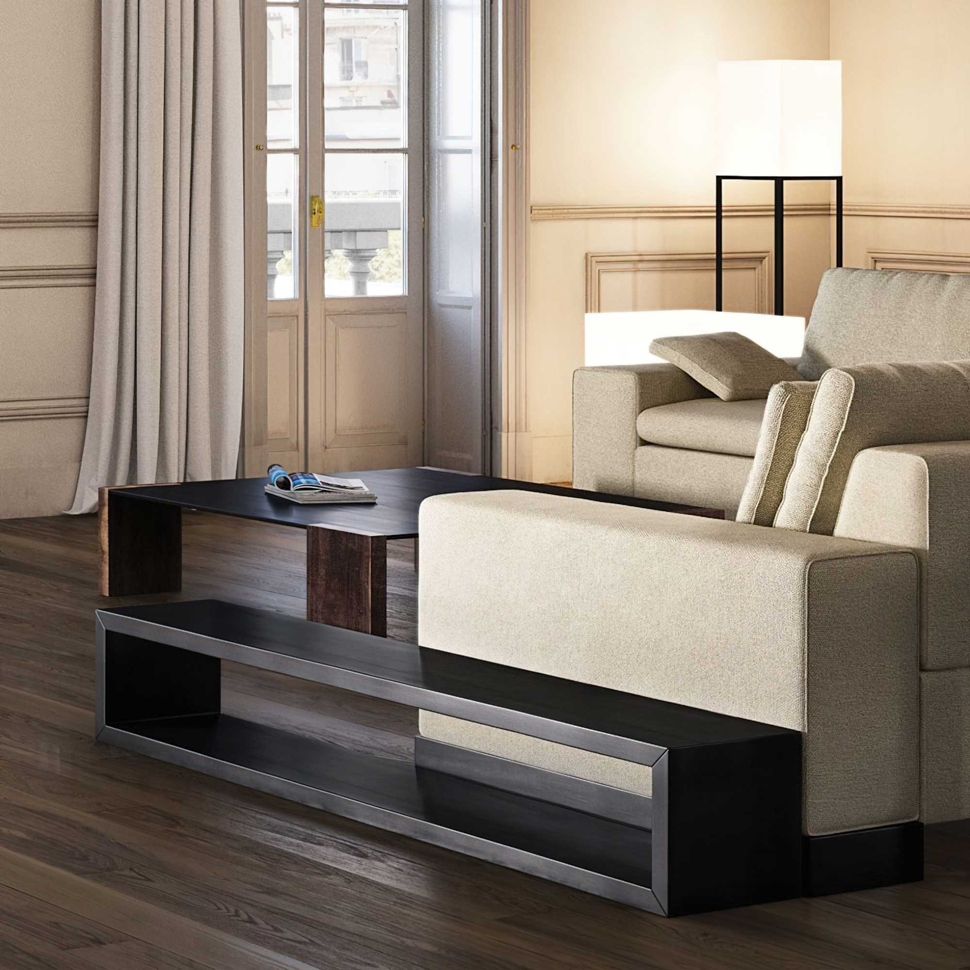 Low Rack 591 Side Table - Black