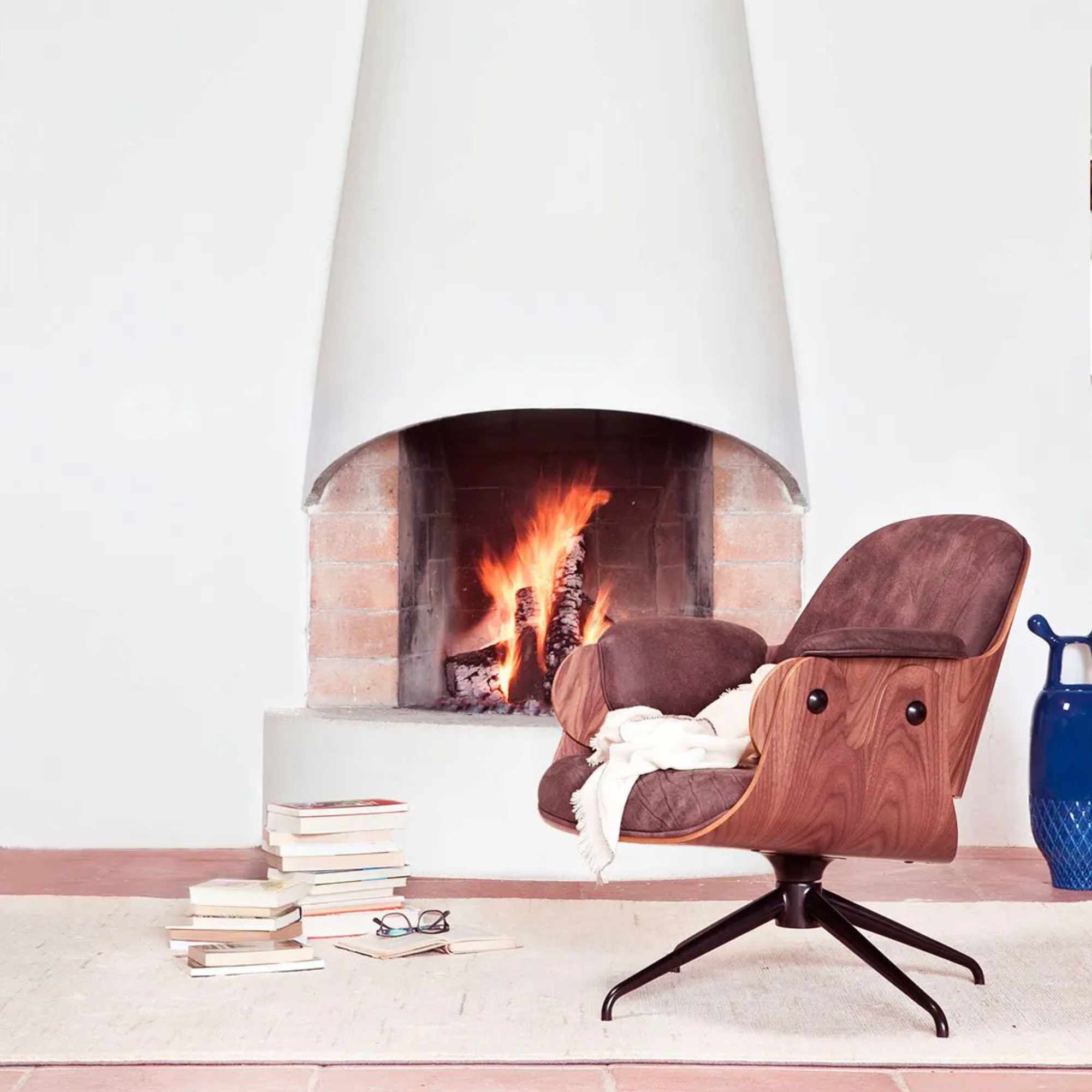 Low Lounger Armchair - Fabric 3 (TF05 Beige)-3