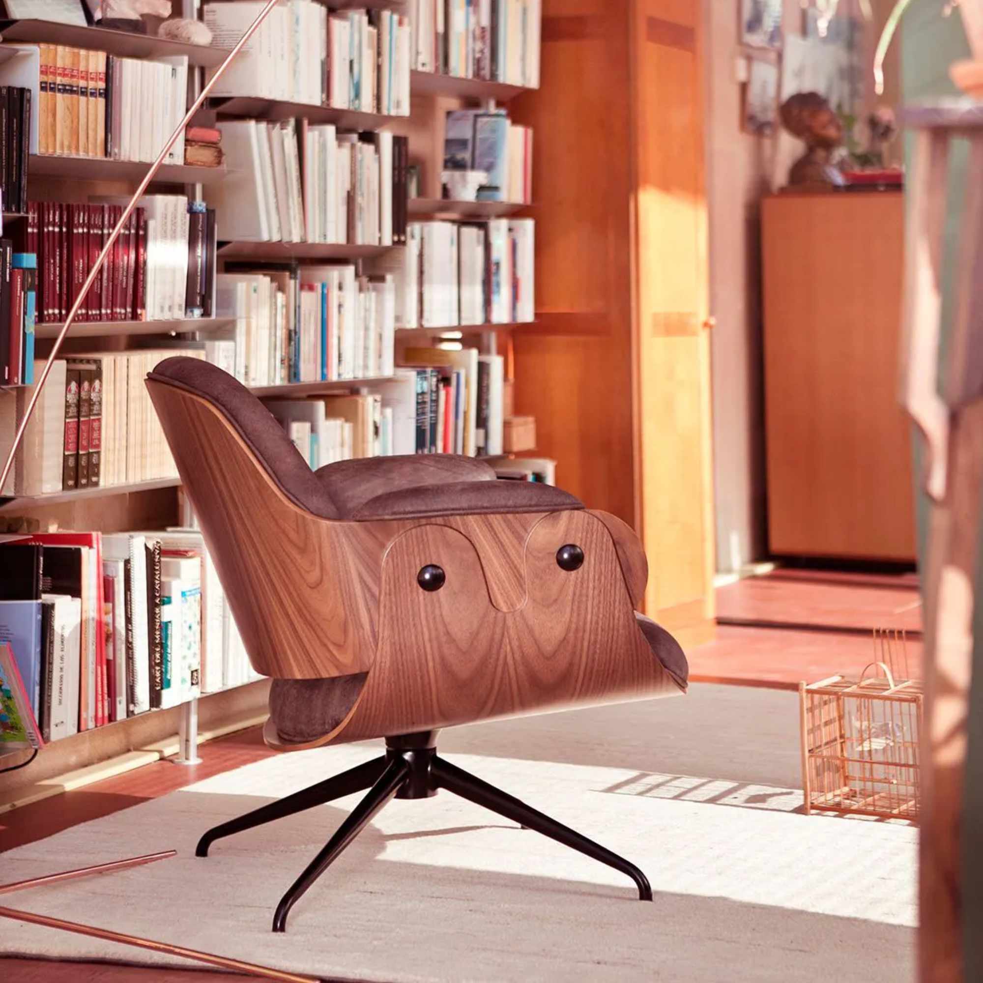 Low Lounger Armchair - Fabric 3 (TF05 Beige)-4