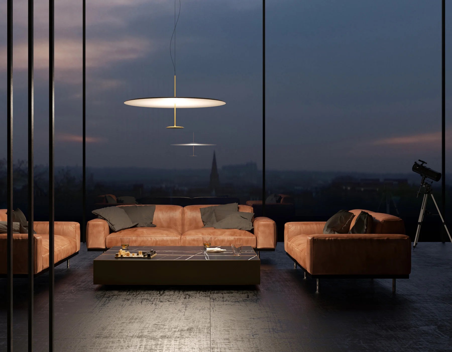 Dot 600 2700K Pendant Lamp - Anodised Black-2