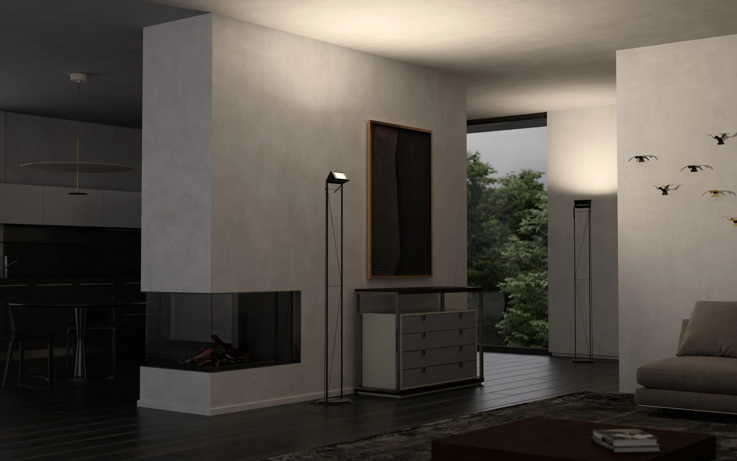 Opus Classic Floor Lamp - Matt Black-4