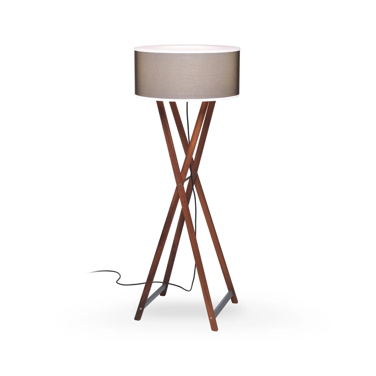 Cala 140 IP65  Floor Lamp - Iroko Wood-1