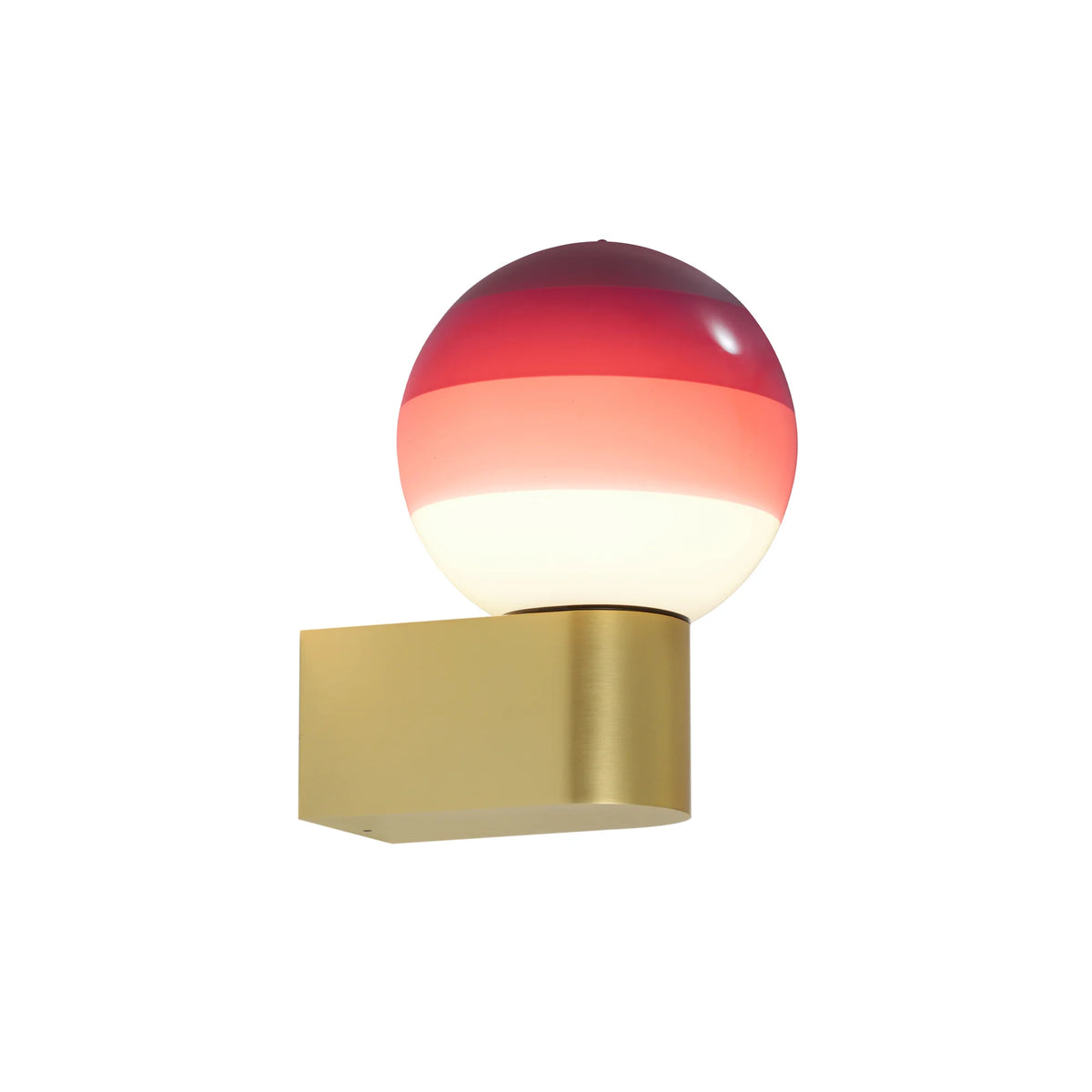 Dipping Light A1-13 Wall Lamp - Brushed Brass/Burgundy-1