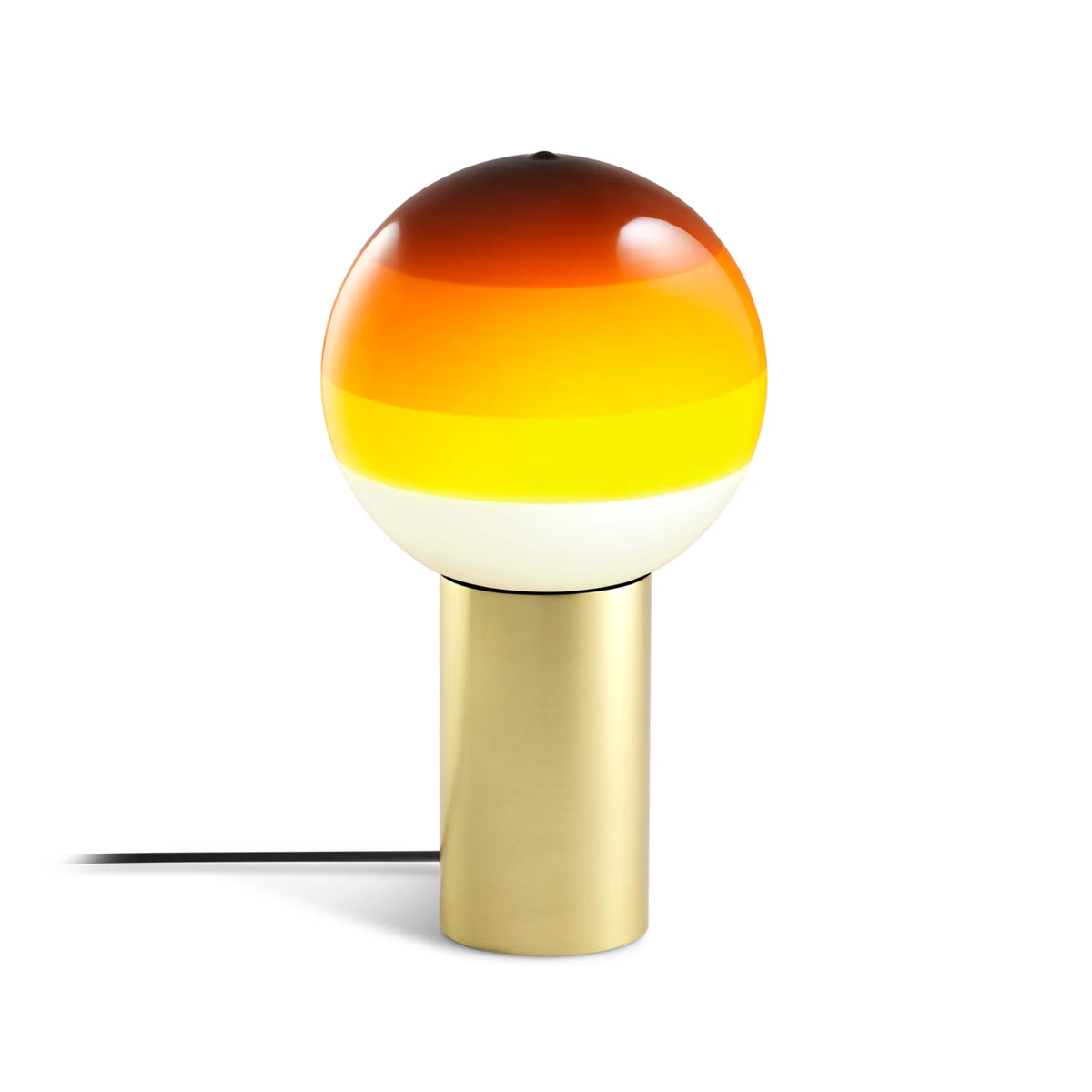 Dipping Light M Table Lamp - Brushed Brass/Amber-1