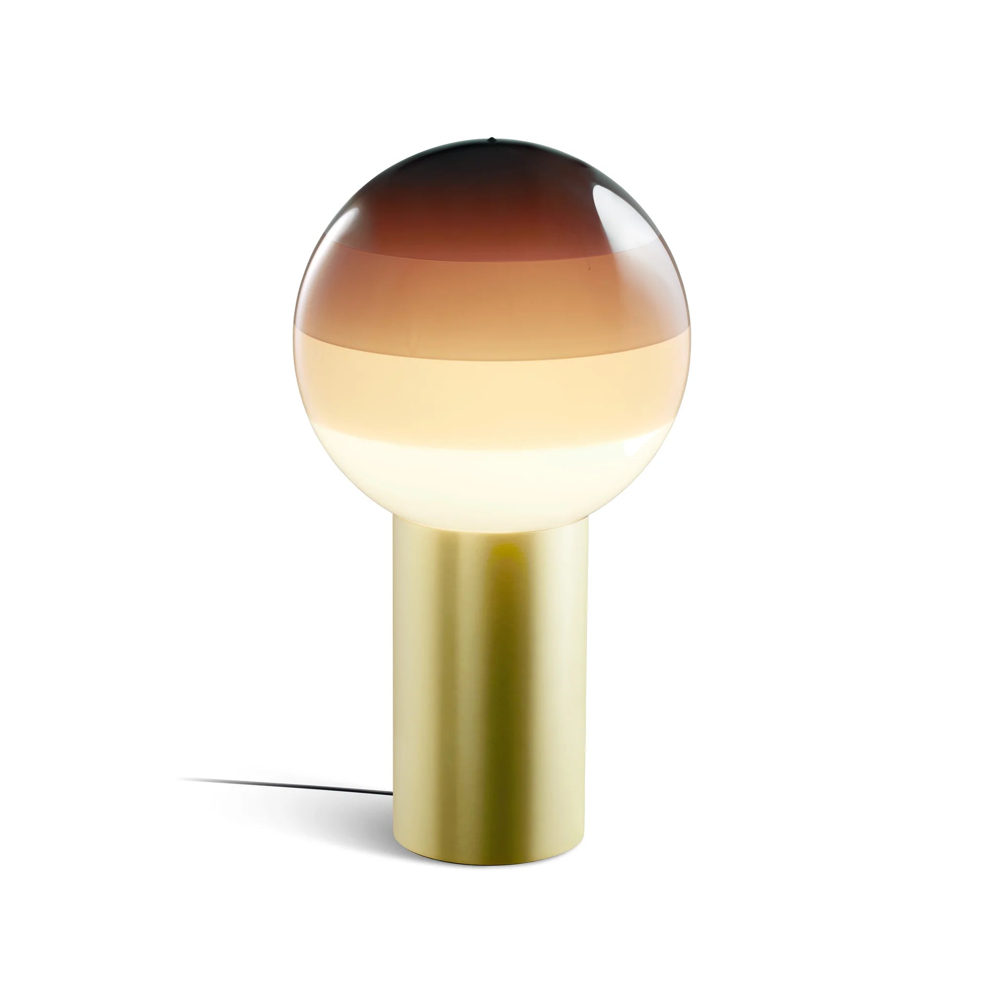 Dipping Light M Table Lamp - Brushed Brass/Chocolate-1