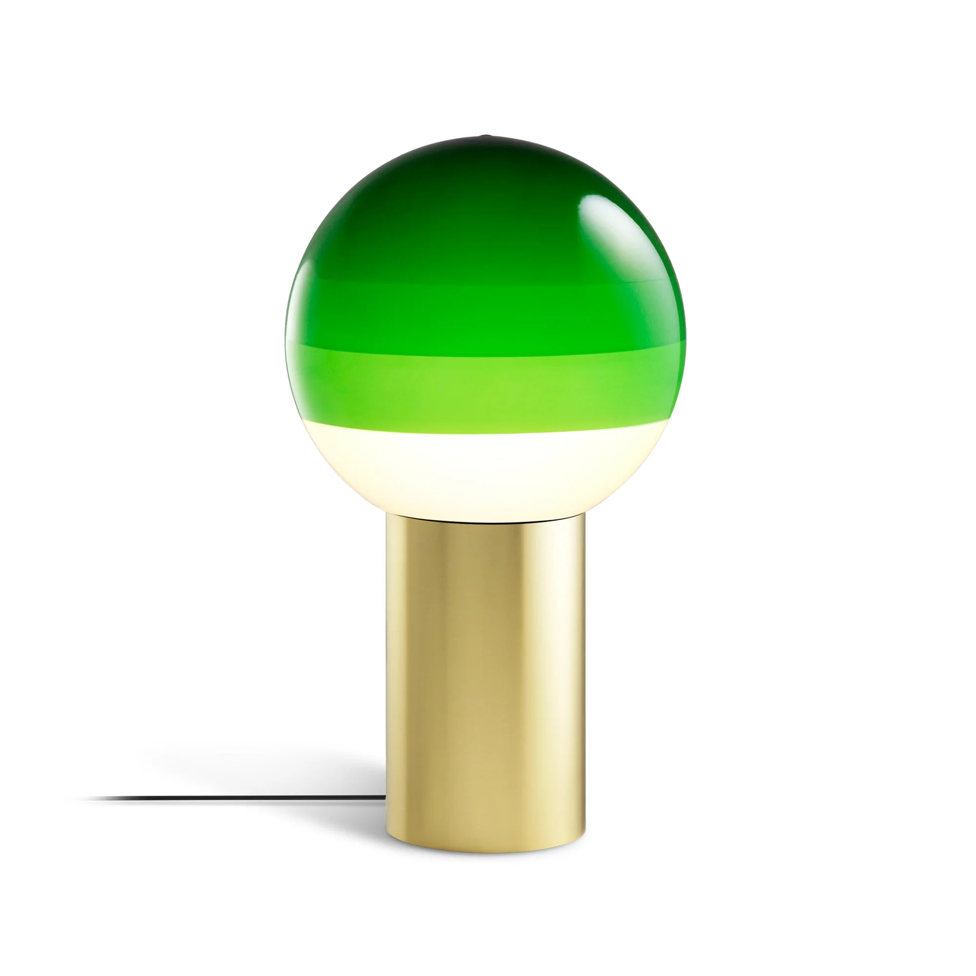 Dipping Light M Table Lamp - Brushed Brass/Green-1